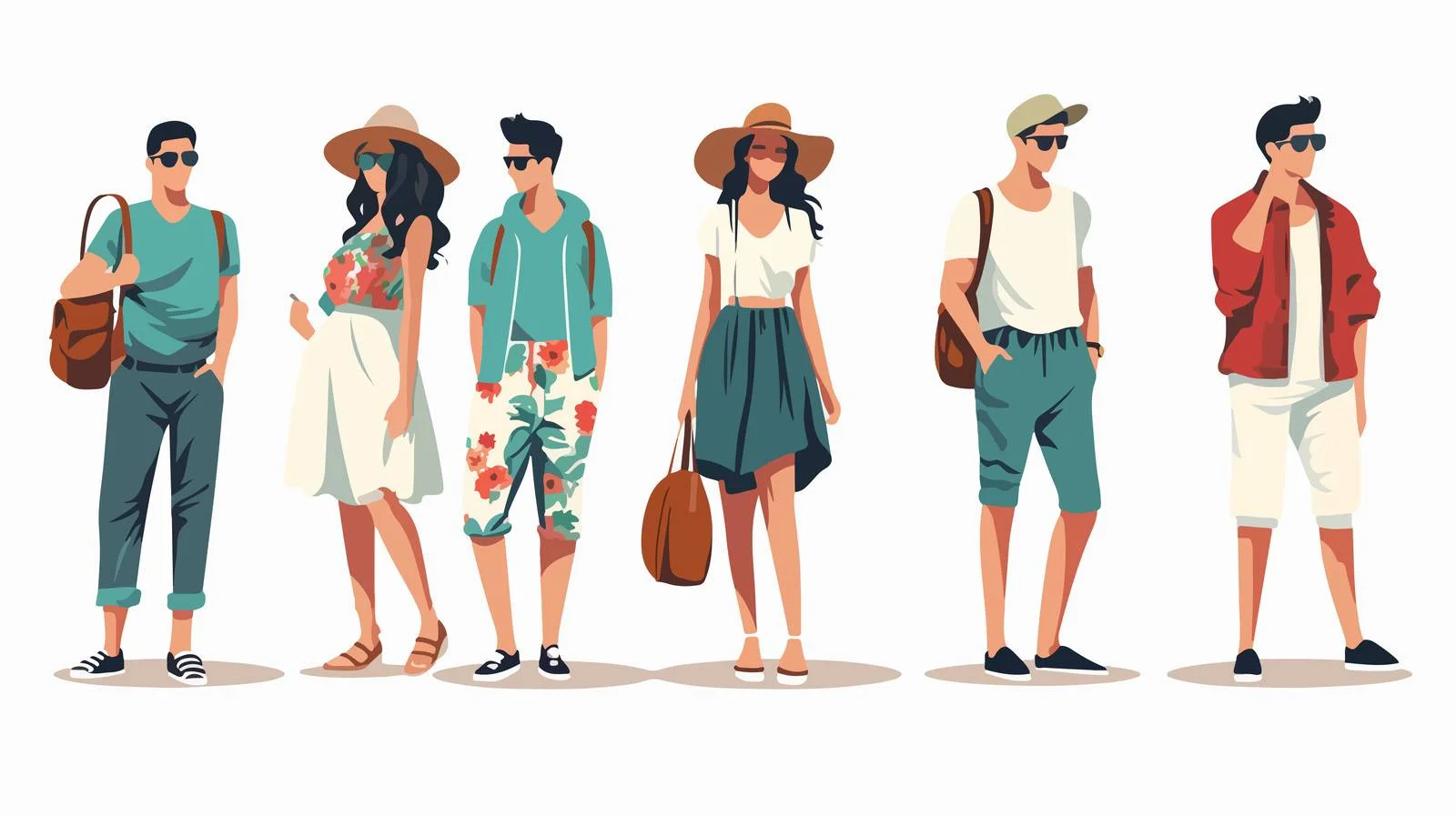 Chic Individuals in Casual Attire and Accessories — free download from Dotvec