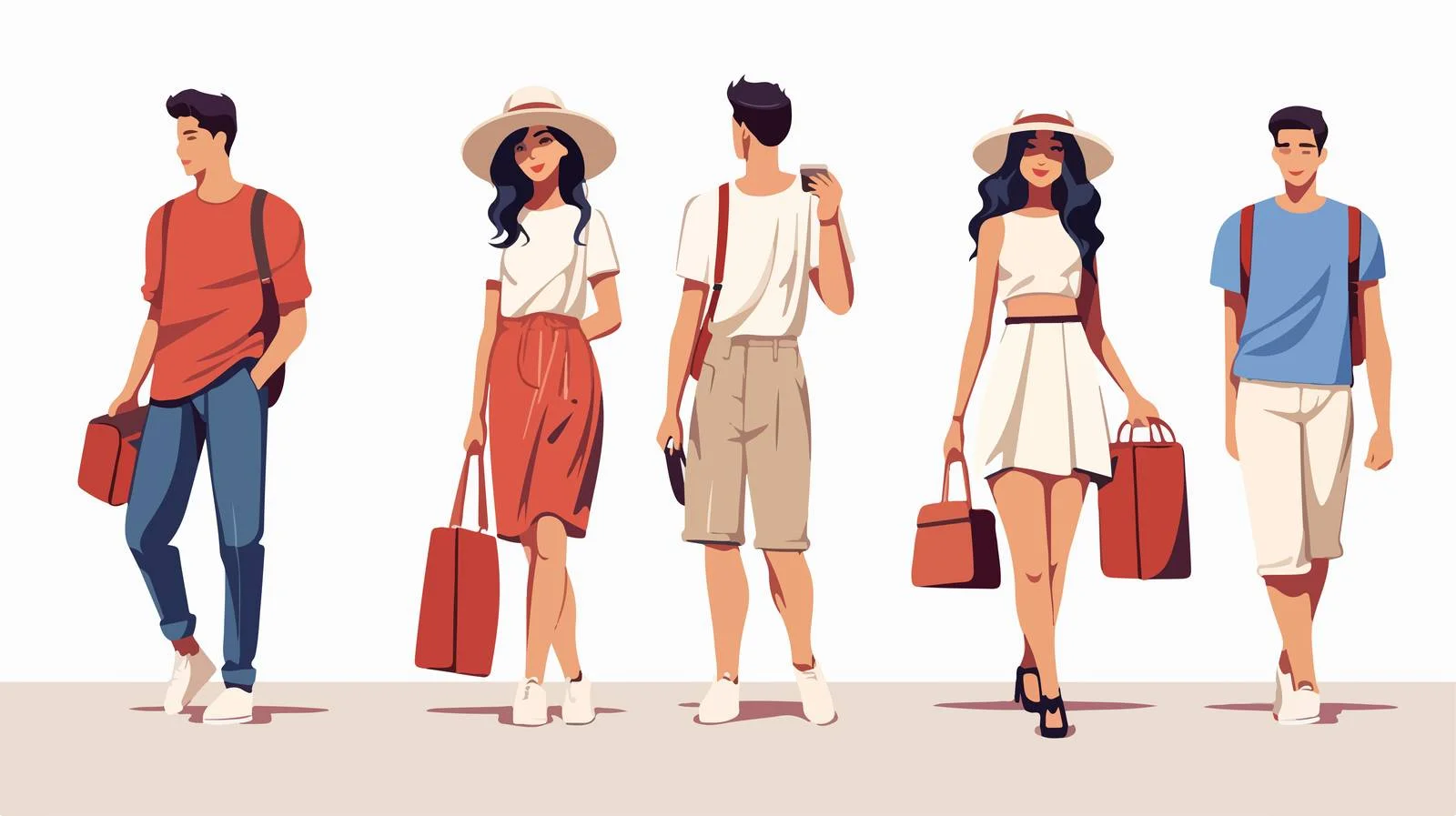 Chic Individuals Sporting Trendy Casual Wear — free download from Dotvec