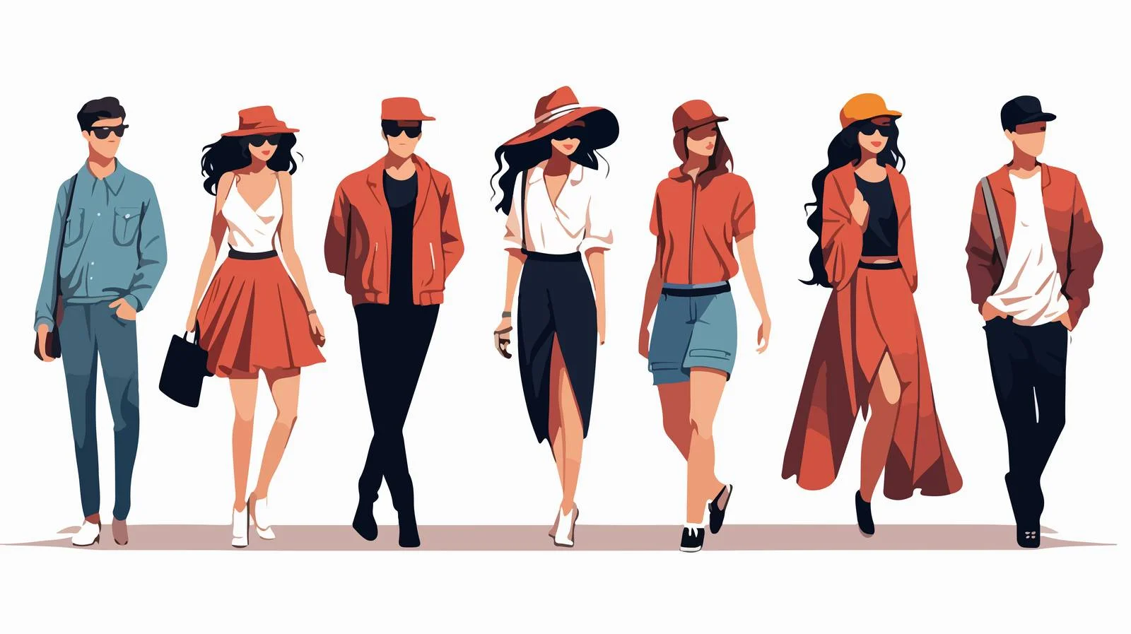 Chic Millennials and Romantic Couples Embracing — free download from Dotvec