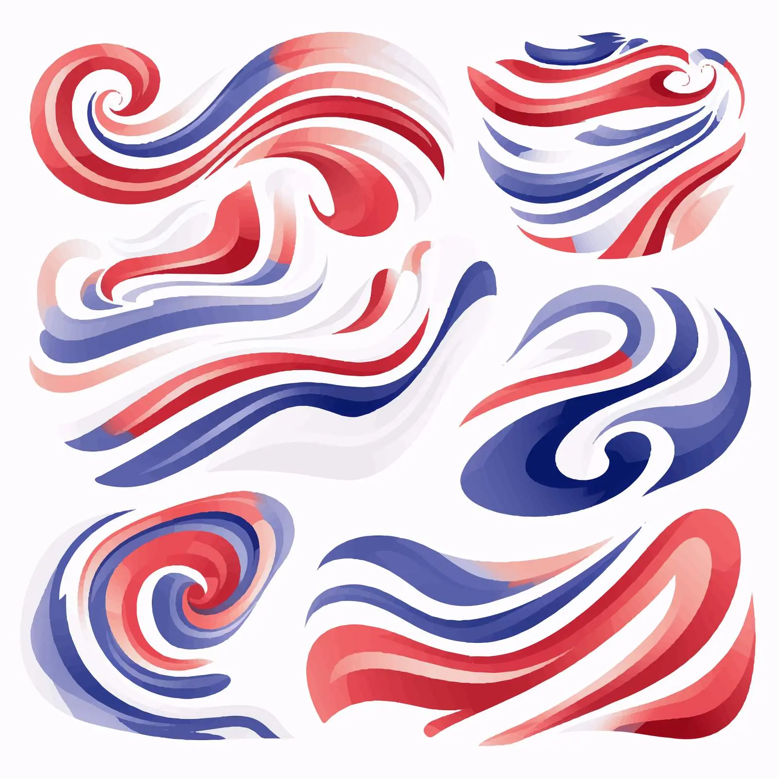 Diverse Sublimation Backgrounds on White — free download from Dotvec