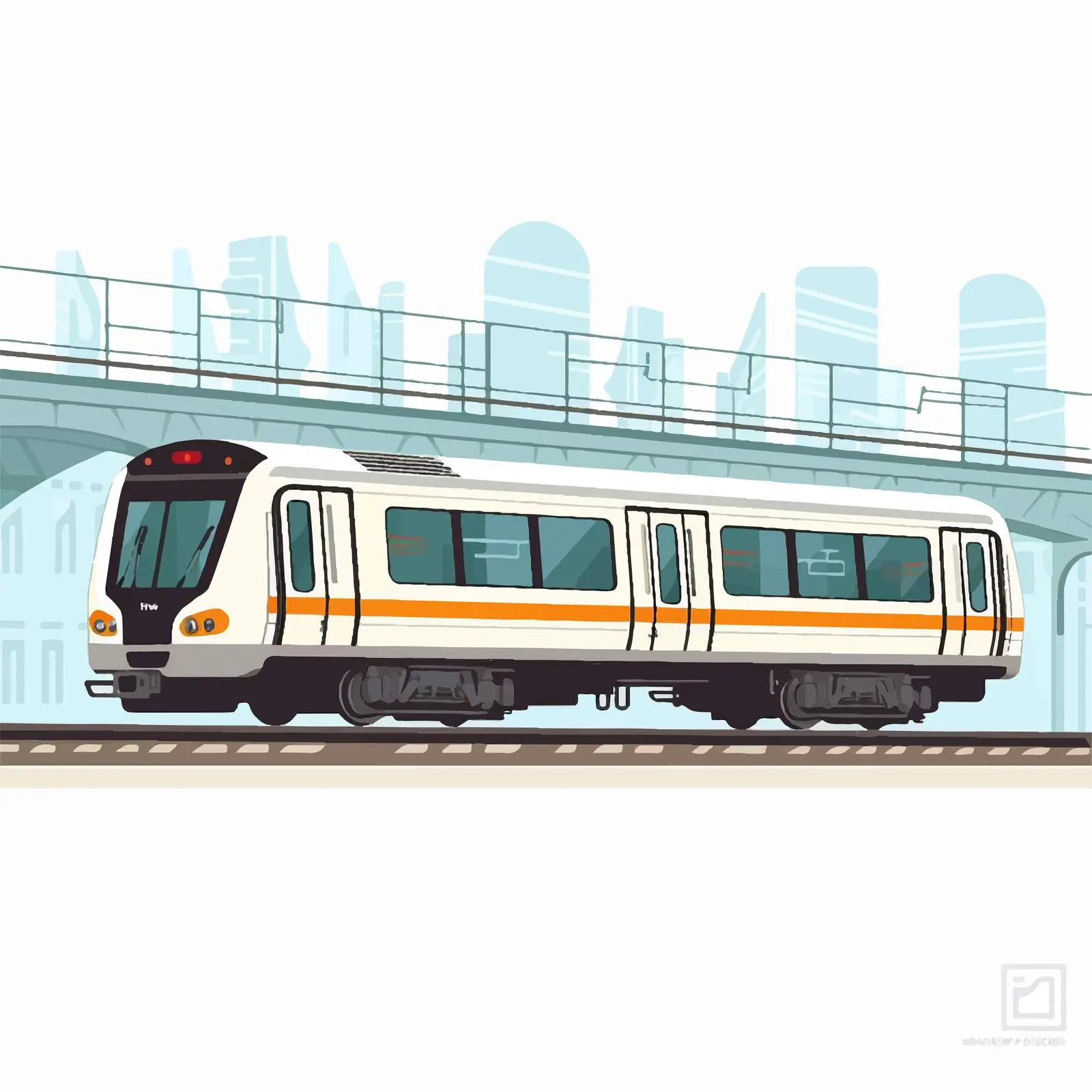 Modern Train at Subway Underground Platform — free download from Dotvec
