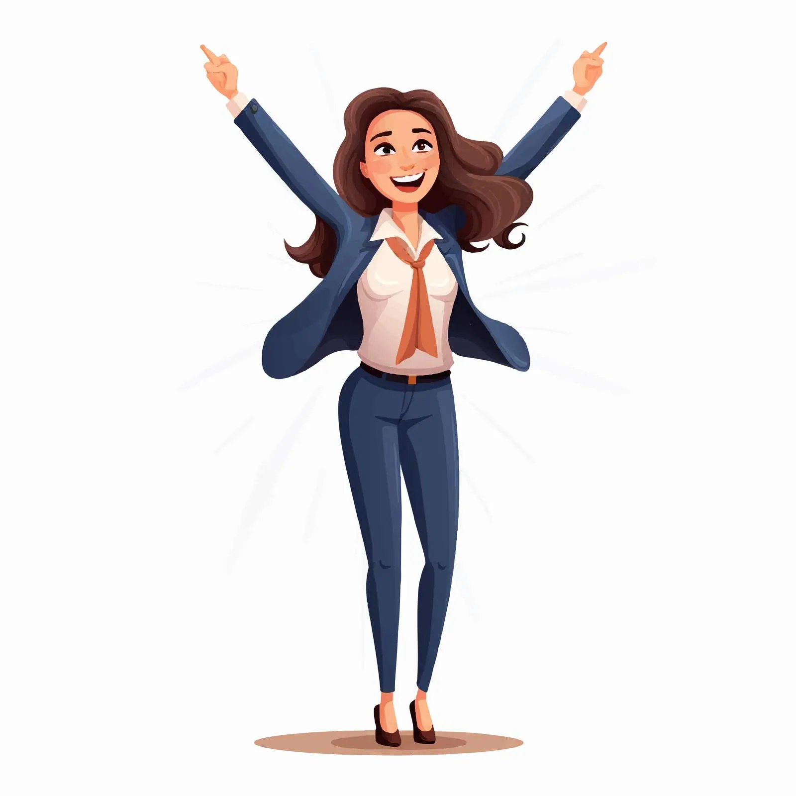 Successful Businesswoman Cartoon Vector Illustration — free download from Dotvec