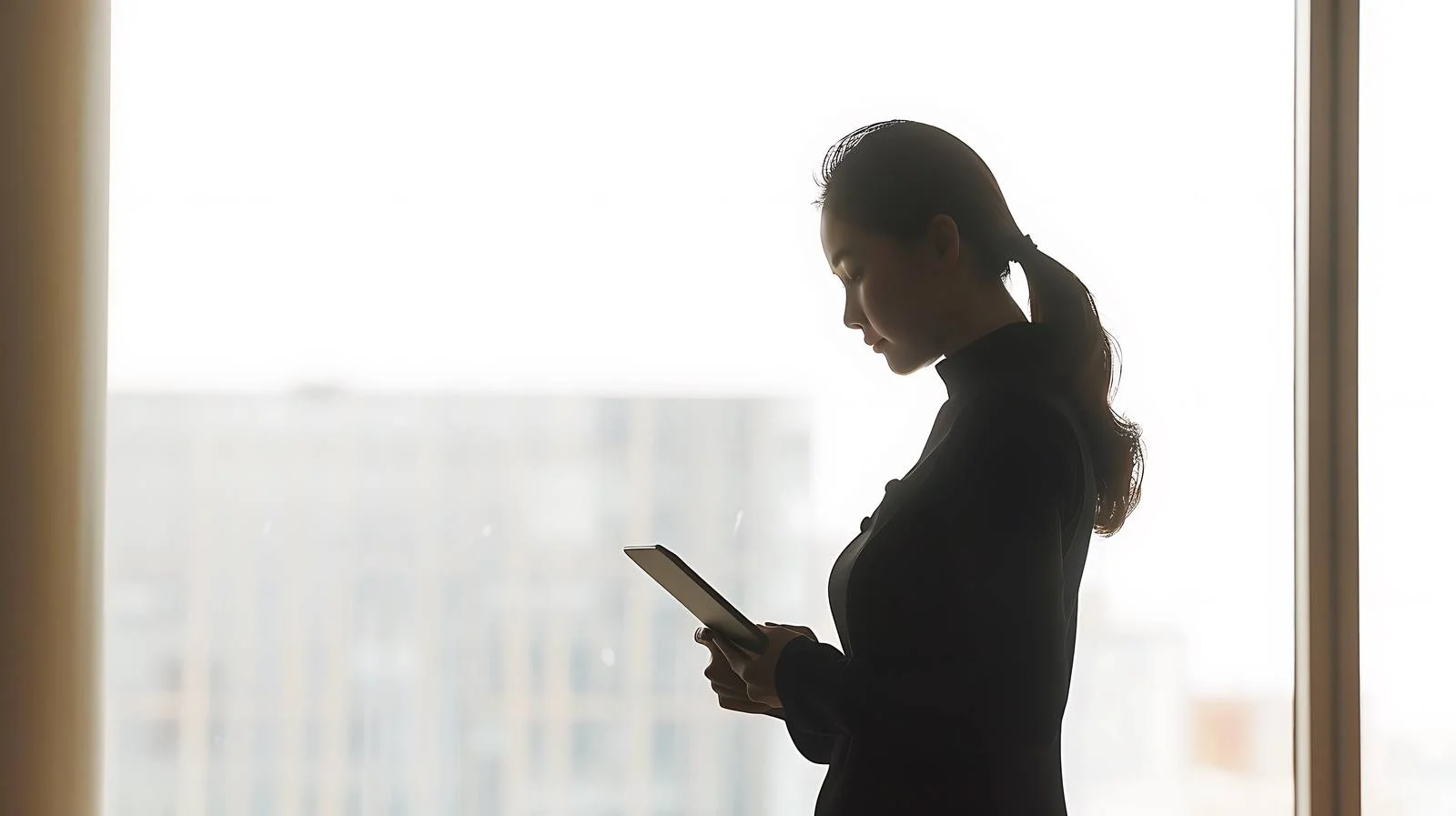 Professional Executive at Office Window — free download from Dotvec