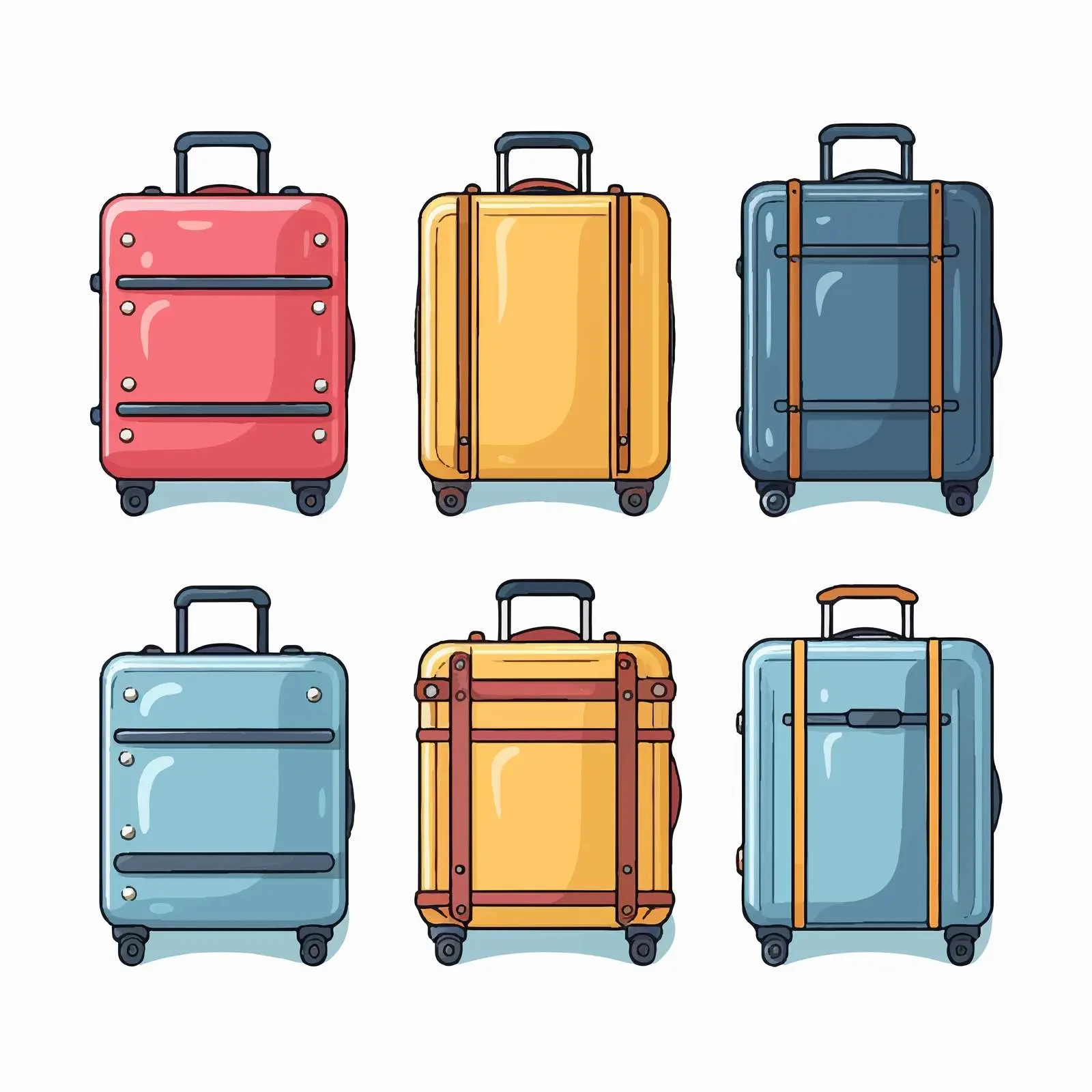 Vector Illustration of Isolated Suitcase on White — free download from Dotvec