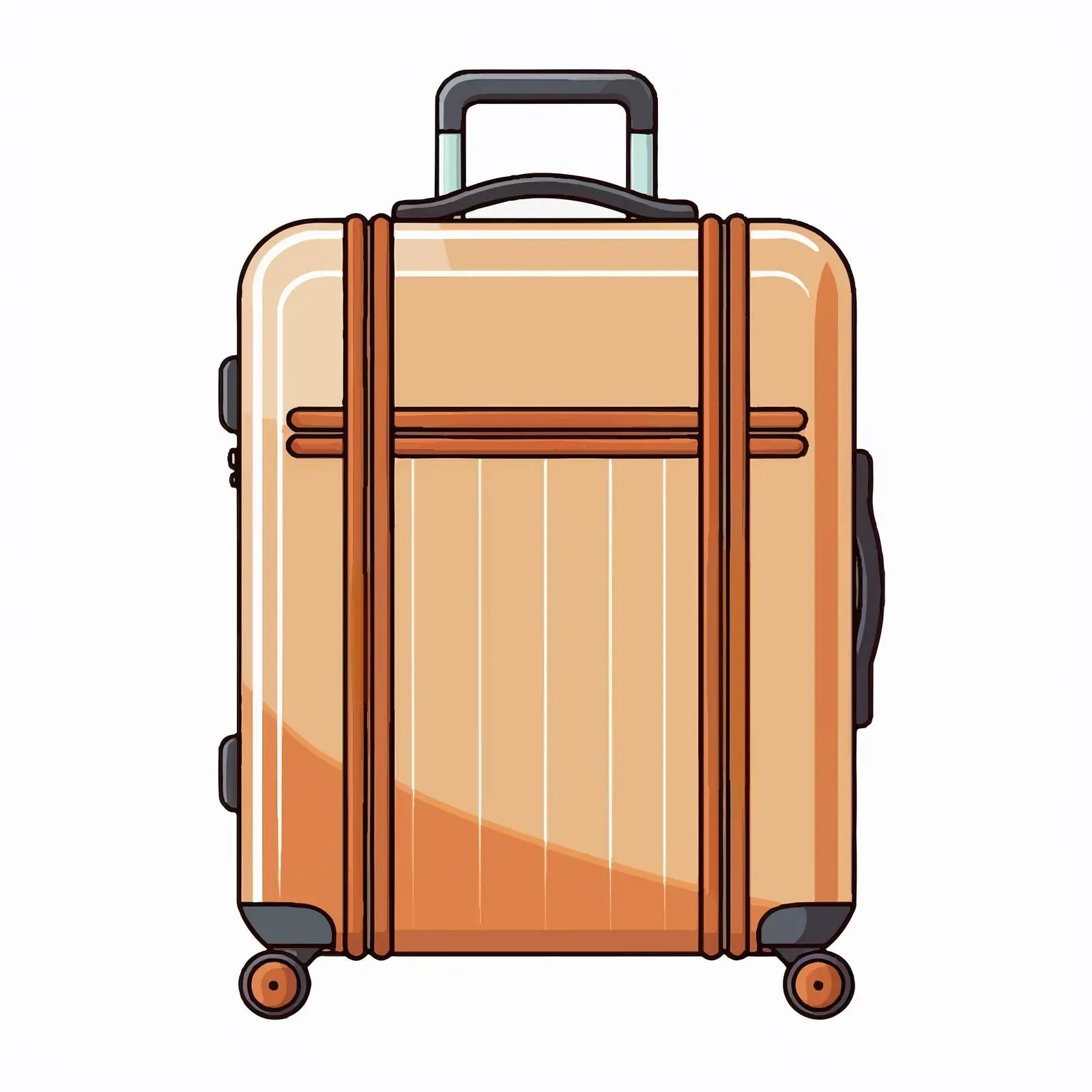 Stylish Suitcase Vector Illustration on White Background — free download from Dotvec