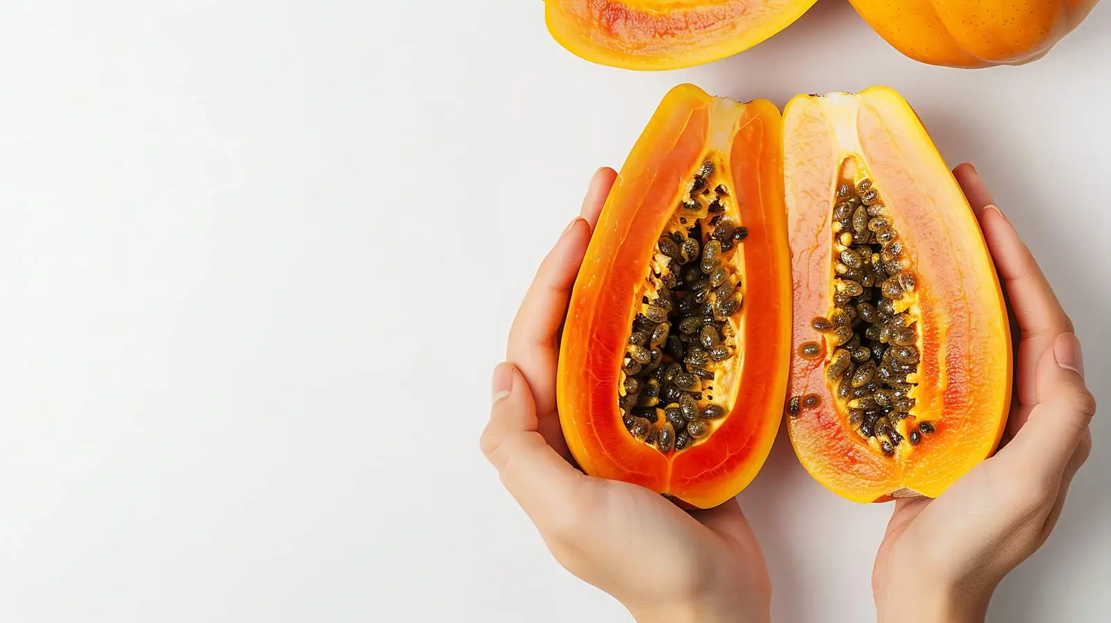 Young Woman Holding Exotic Travel Finds — free download from Dotvec