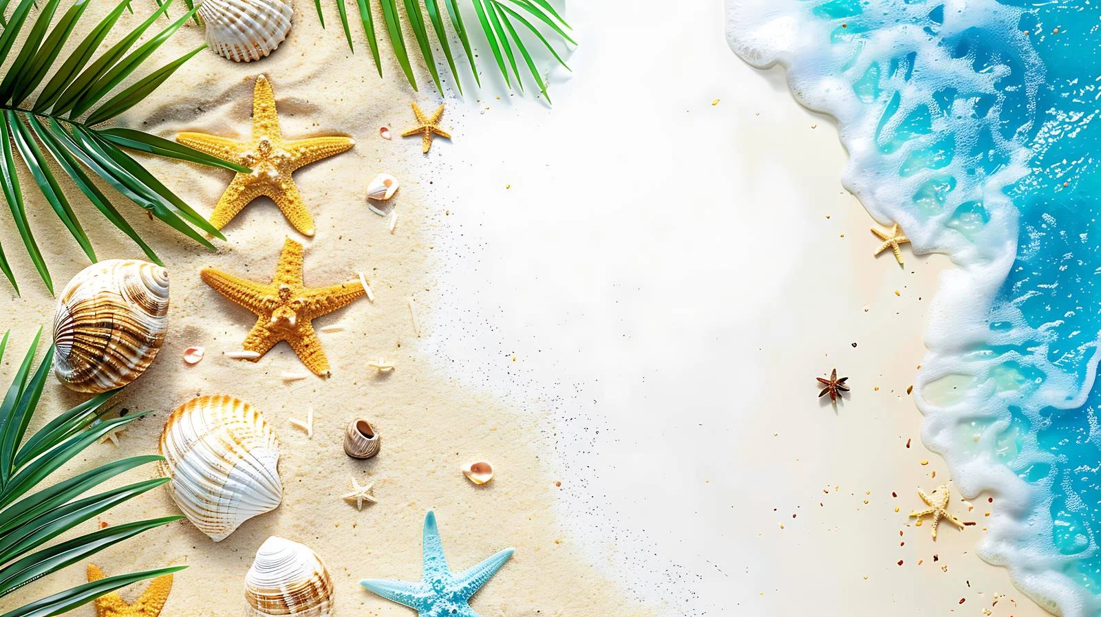 Tropical Beach Holiday Background — free download from Dotvec