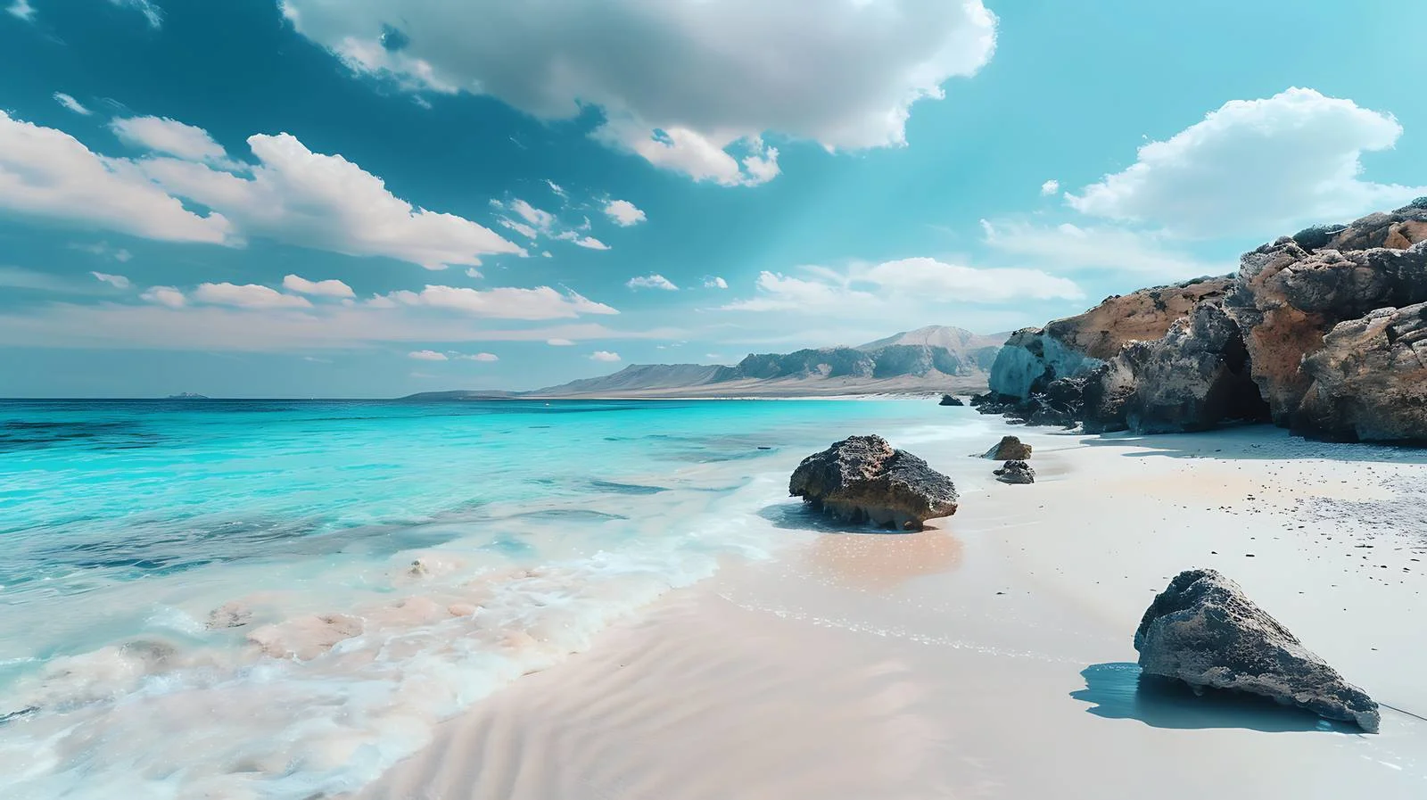 Tropical Beach Holiday Background — free download from Dotvec