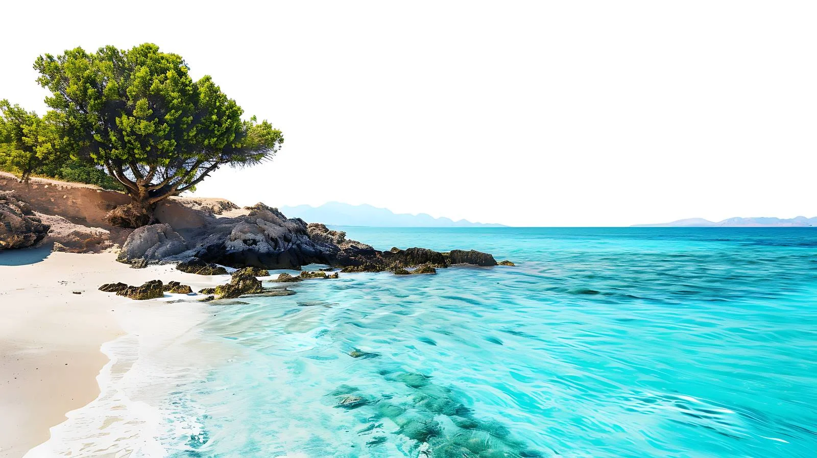 Tropical Beach Summer Background Image – free greece image from Dotvec