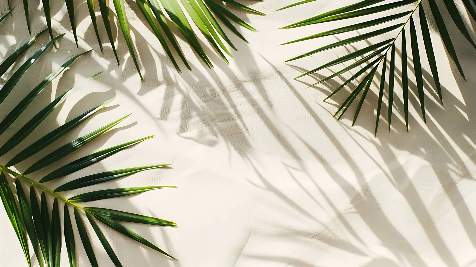Tropical Beach Palm Shadow Concept — free download from Dotvec