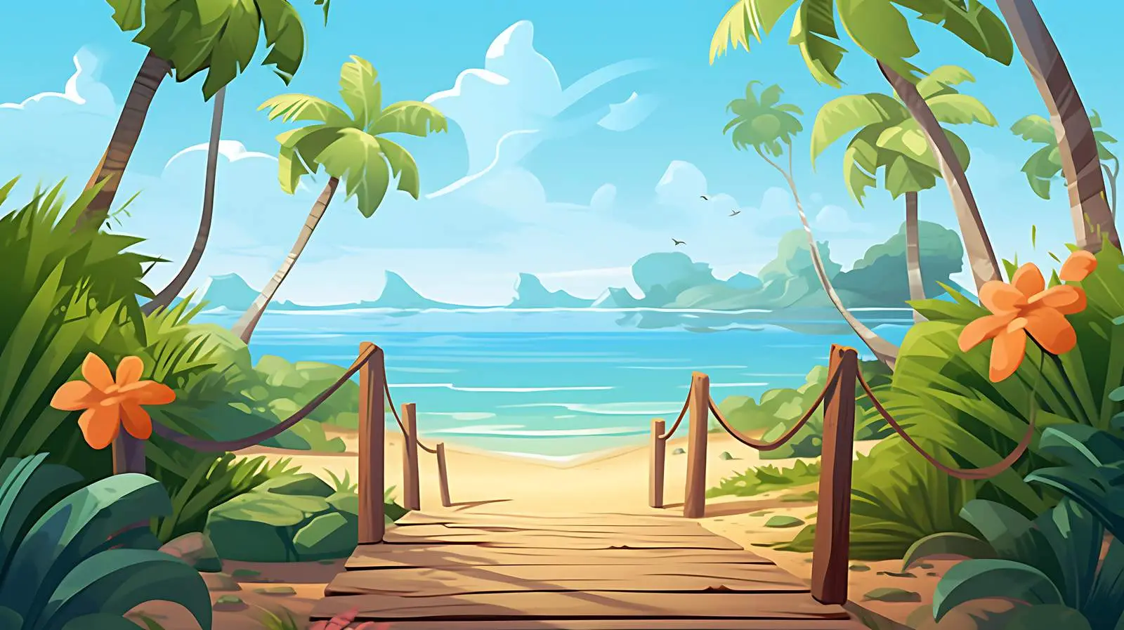 Tropical Paradise Holiday Escape — free download from Dotvec