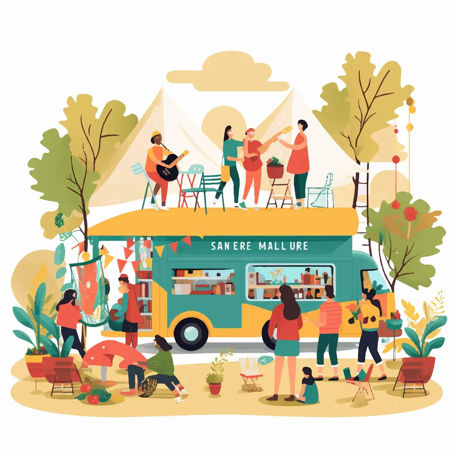 Summer Indie Open Air Music Festival Vector — free download from Dotvec