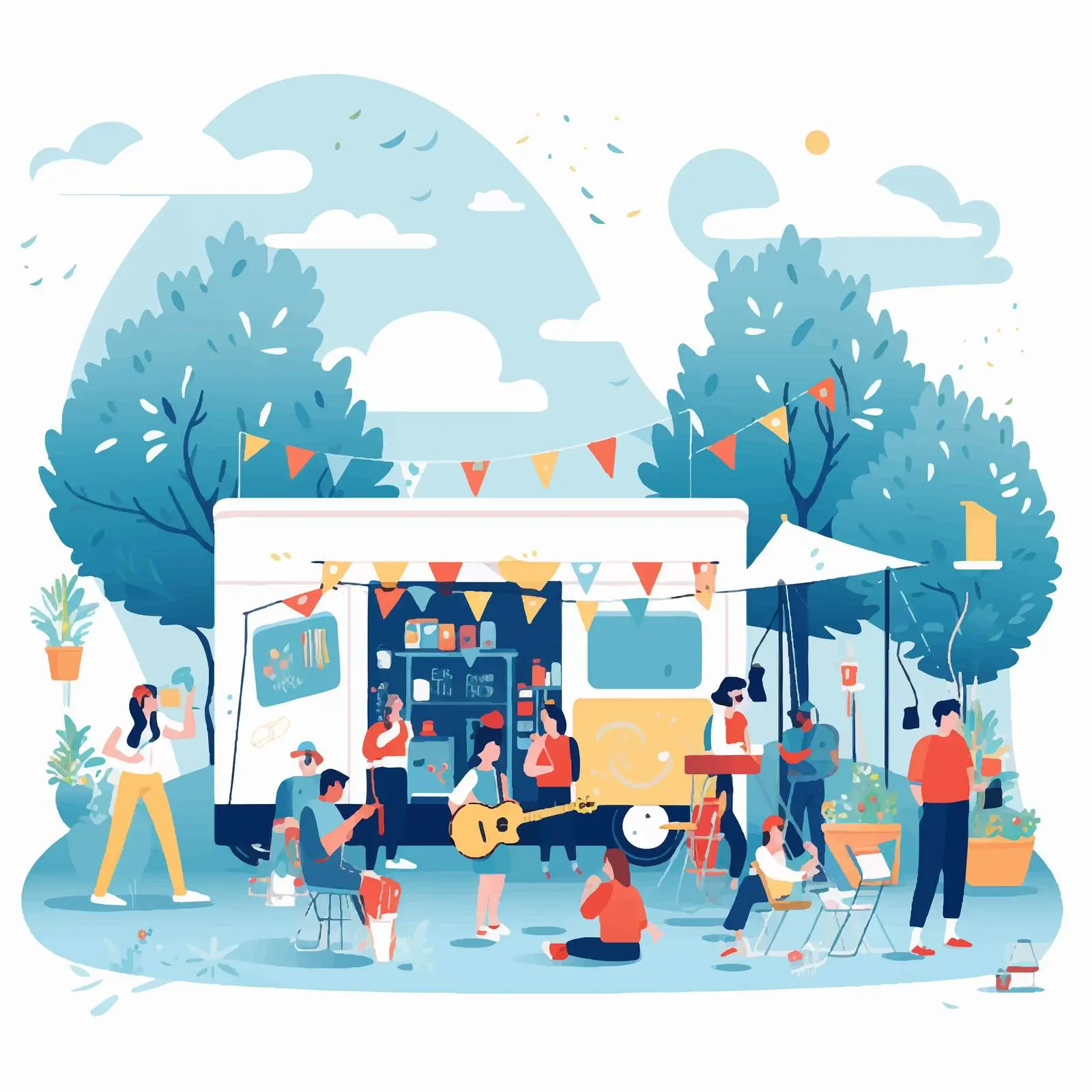 Summer Indie Open Air Music Festival Stage – free stage design image from Dotvec