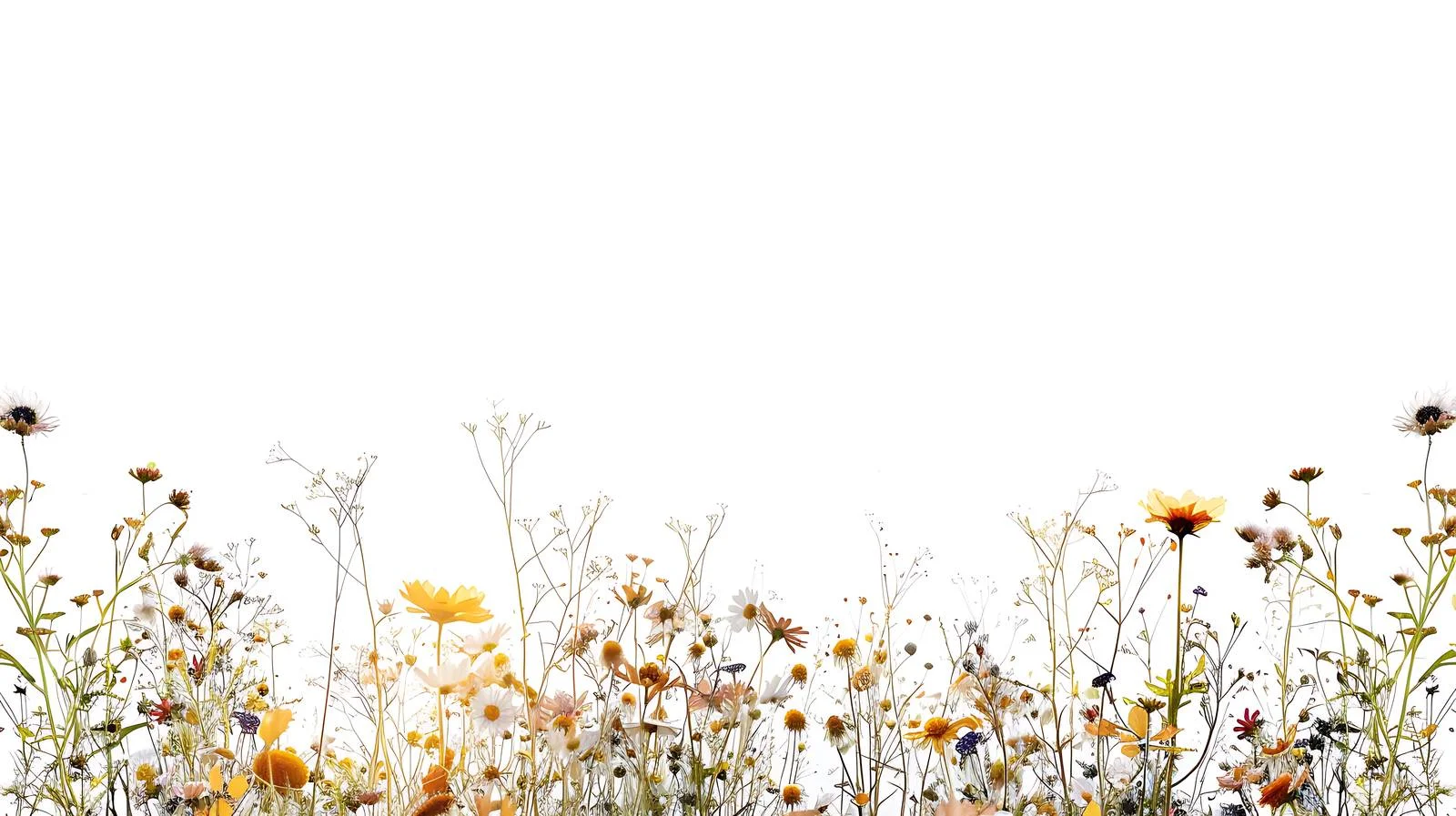 Serene Summer Morning Among Wildflowers — free download from Dotvec