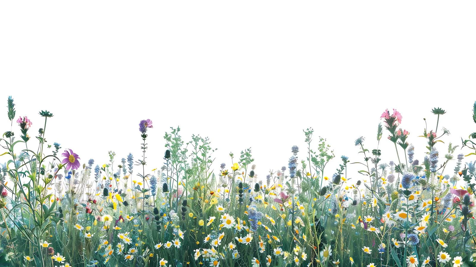 Tranquil Summer Field of Wildflowers — free download from Dotvec
