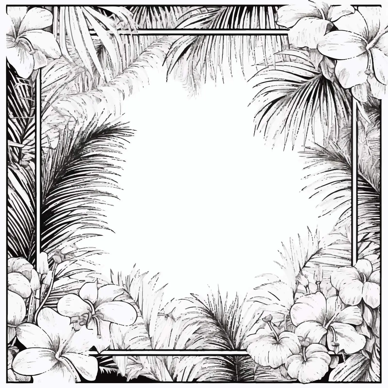 Summer Background Template with Fresh Frame — free download from Dotvec