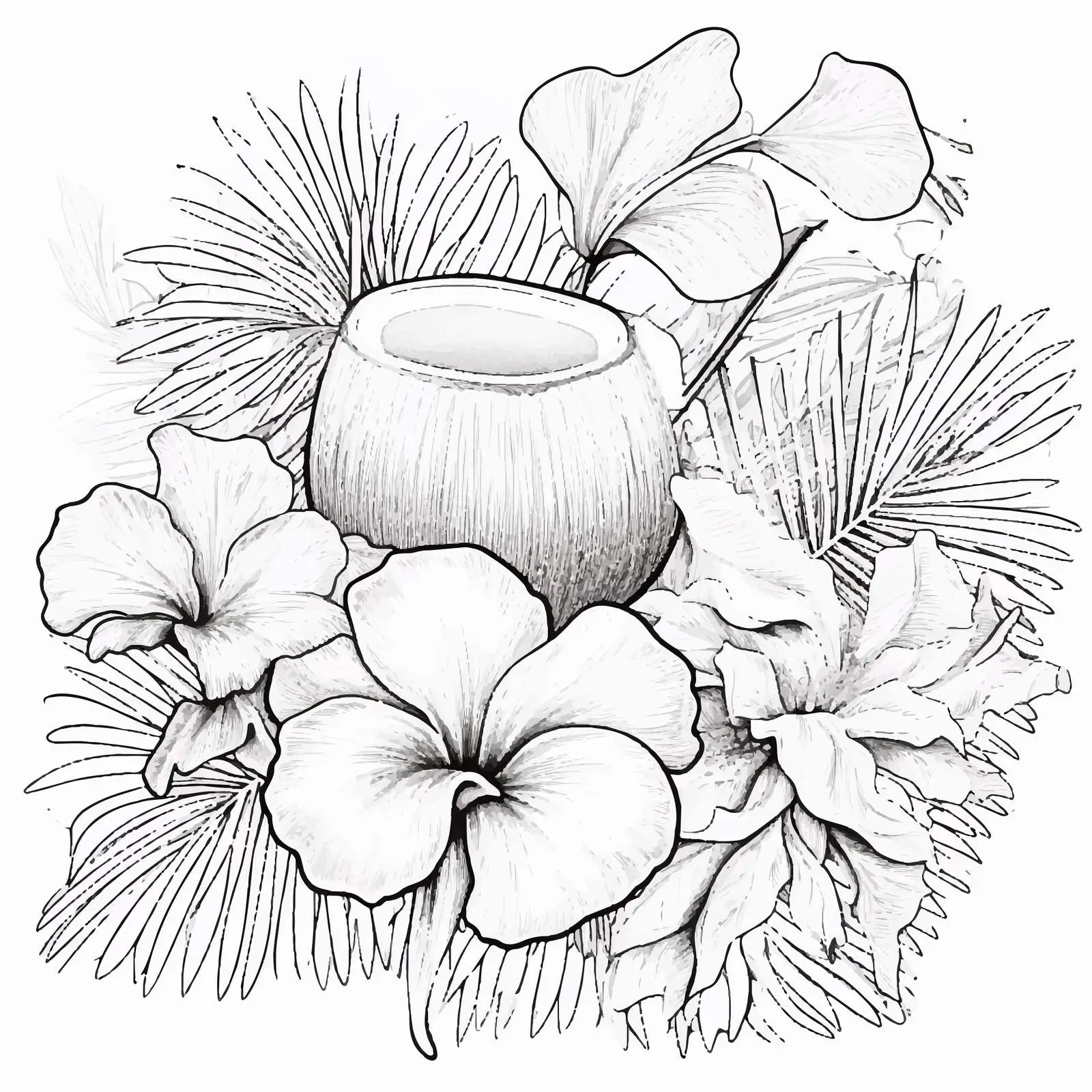 Summer Square Background with Fresh Frame – free background template image from Dotvec