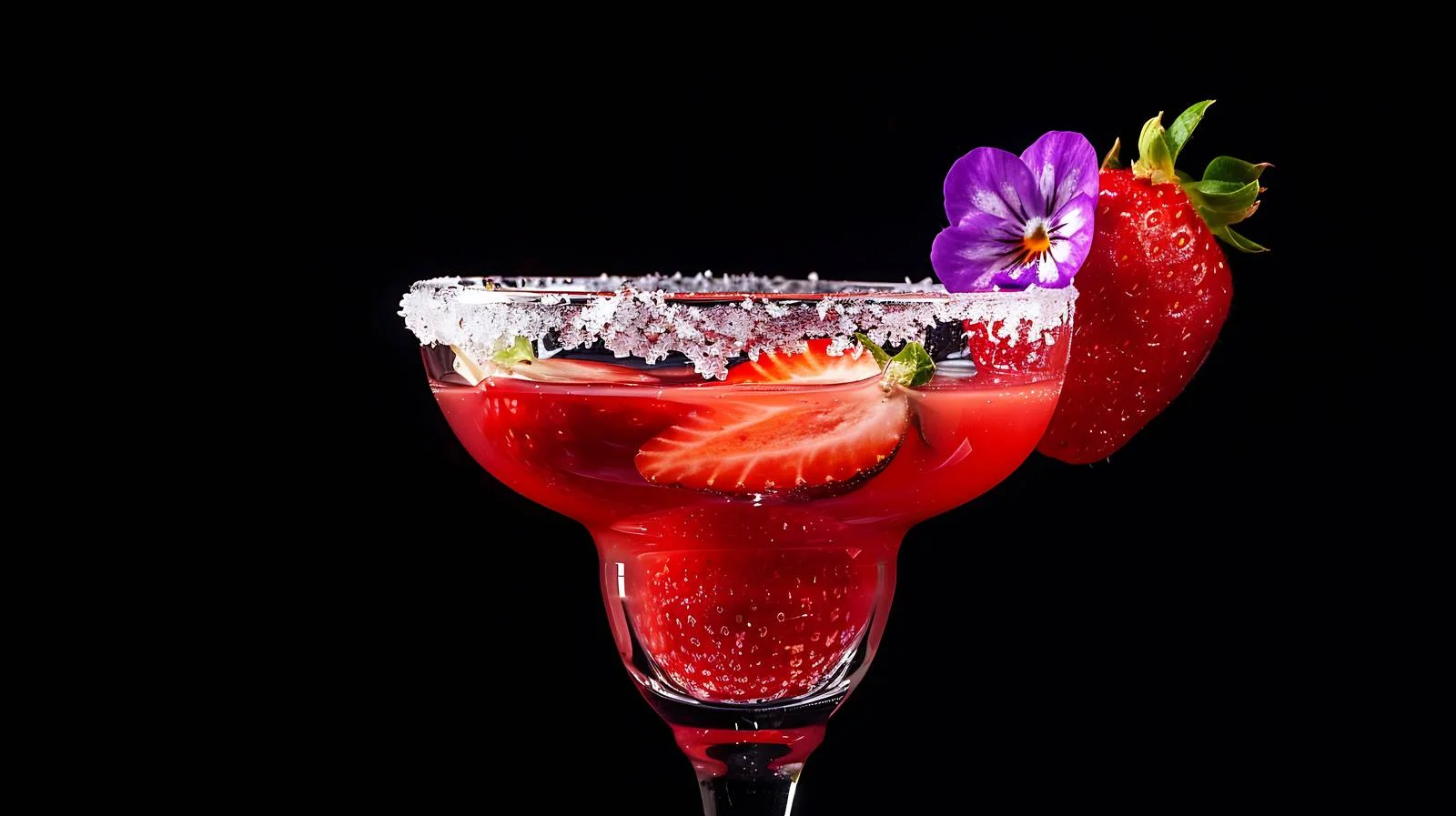 Violet Strawberry Margarita Cocktail — free download from Dotvec