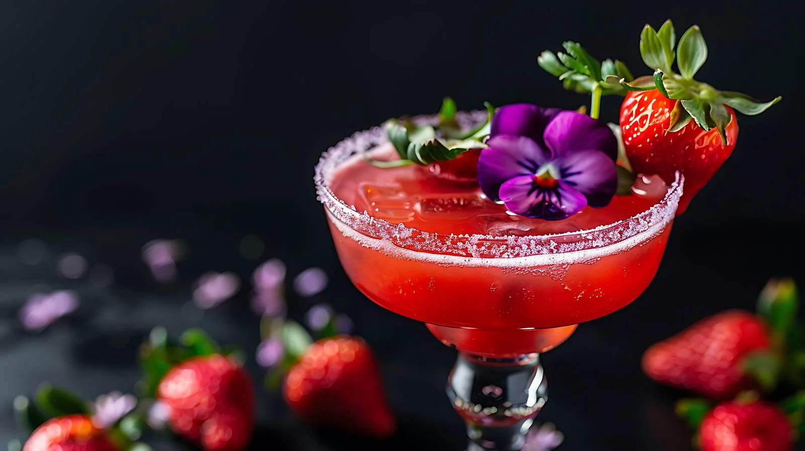 Refreshing Strawberry Margarita Cocktail — free download from Dotvec