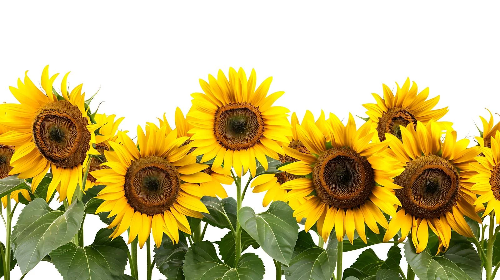 Vibrant Summer Sunflower Field at Sunset — free download from Dotvec