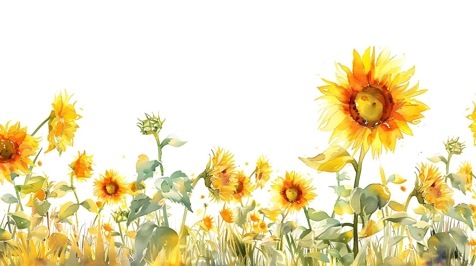 Golden Sun Setting on Sunflower Field – free sunflowers image from Dotvec
