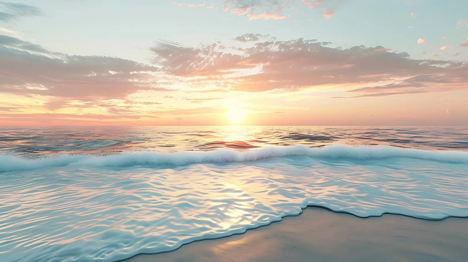 Tranquil Summer Sunset on Secluded Coastline — free download from Dotvec