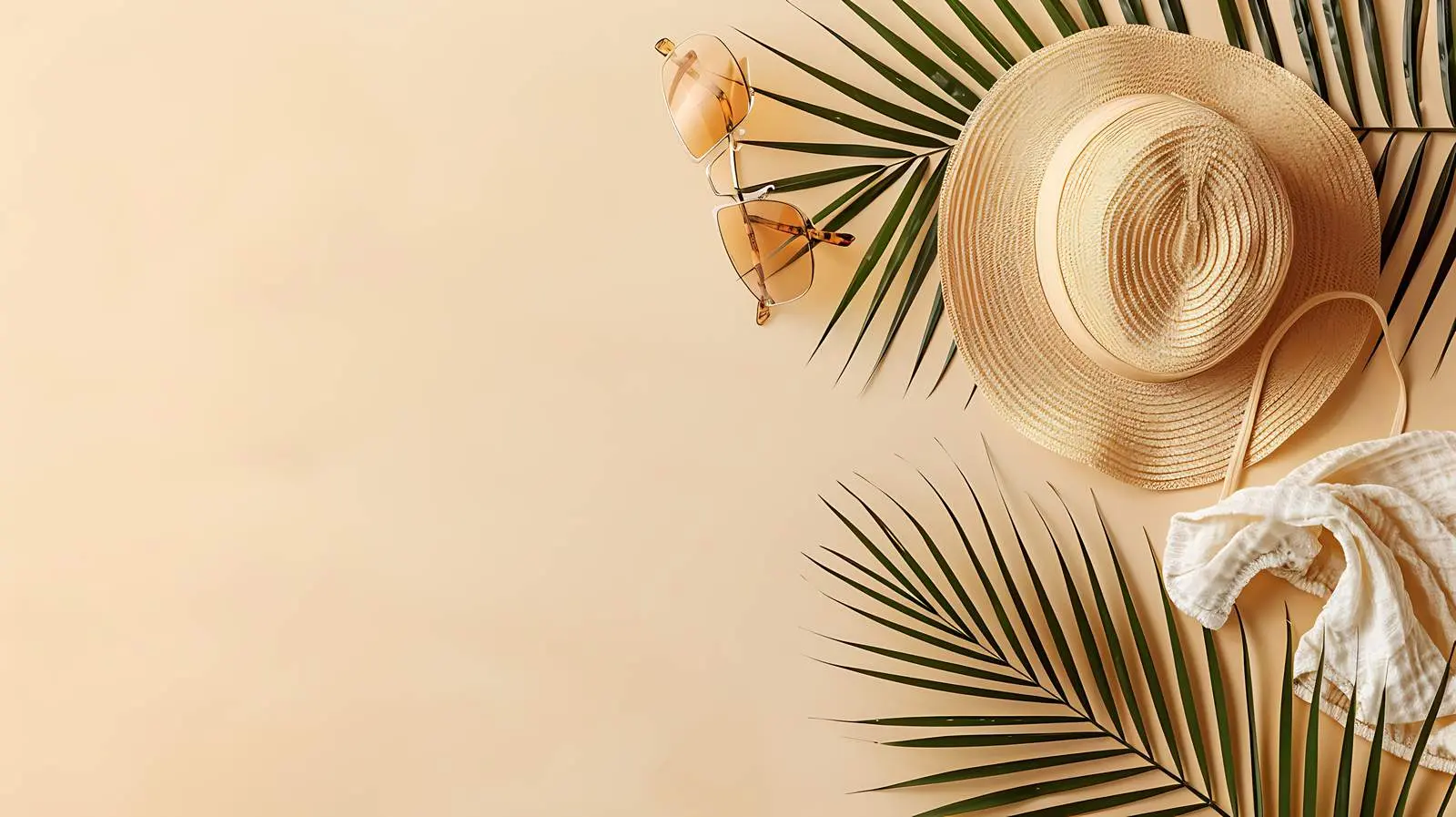 Stylish Women's Swimsuit and Straw Accessories — free download from Dotvec