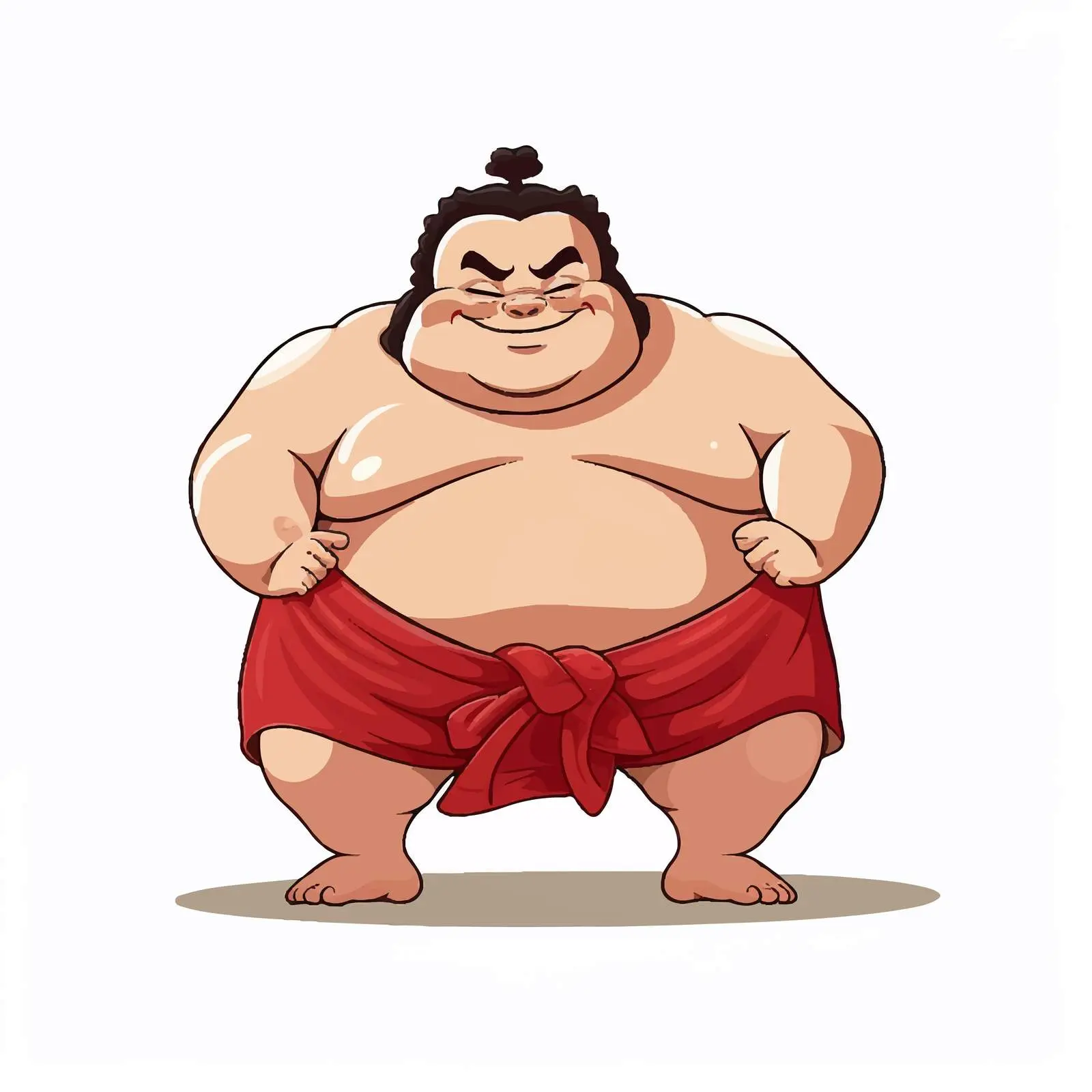 Sumo Wrestler Icon in Japanese Culture — free download from Dotvec