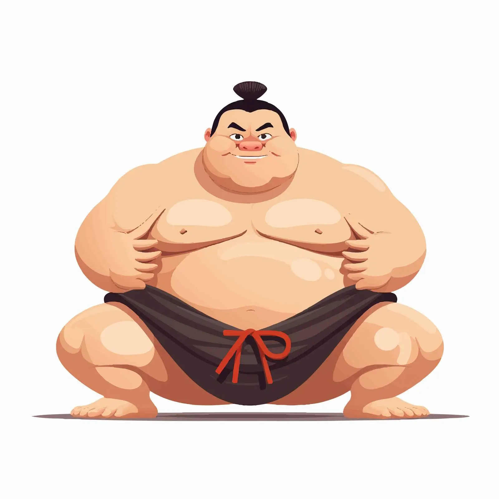 Sumo Wrestler Vector Icon in Japanese Culture — free download from Dotvec