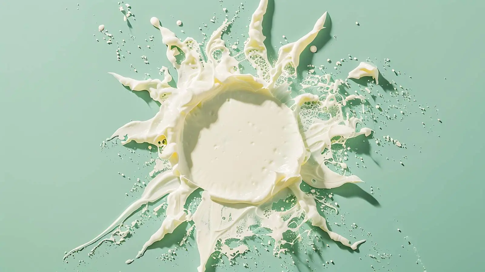 White Cream Sun Symbol on Green Background — free download from Dotvec