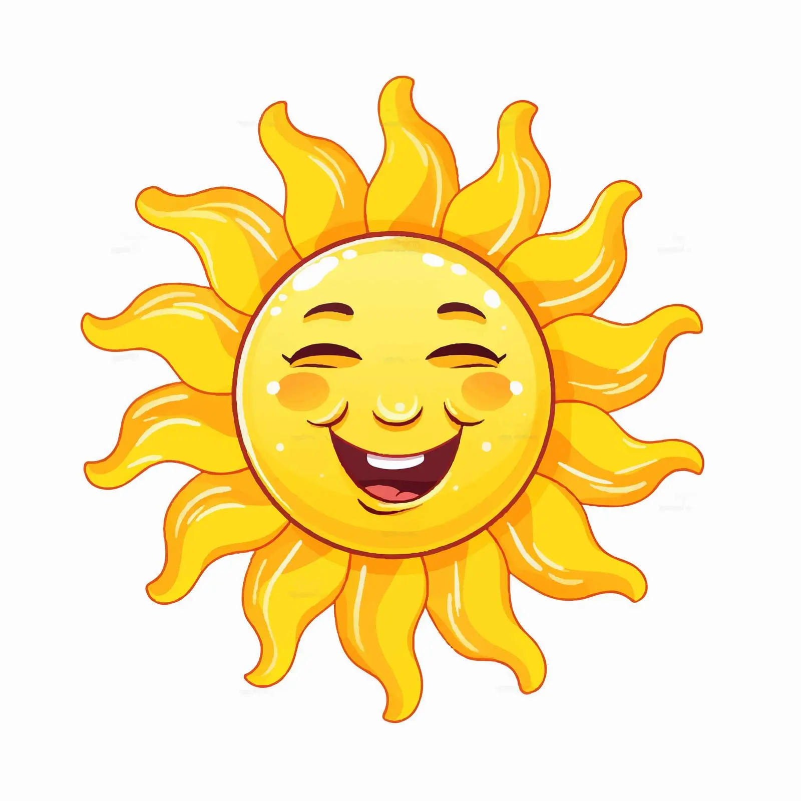 Top View Sun Vector Illustration on White Background — free download from Dotvec