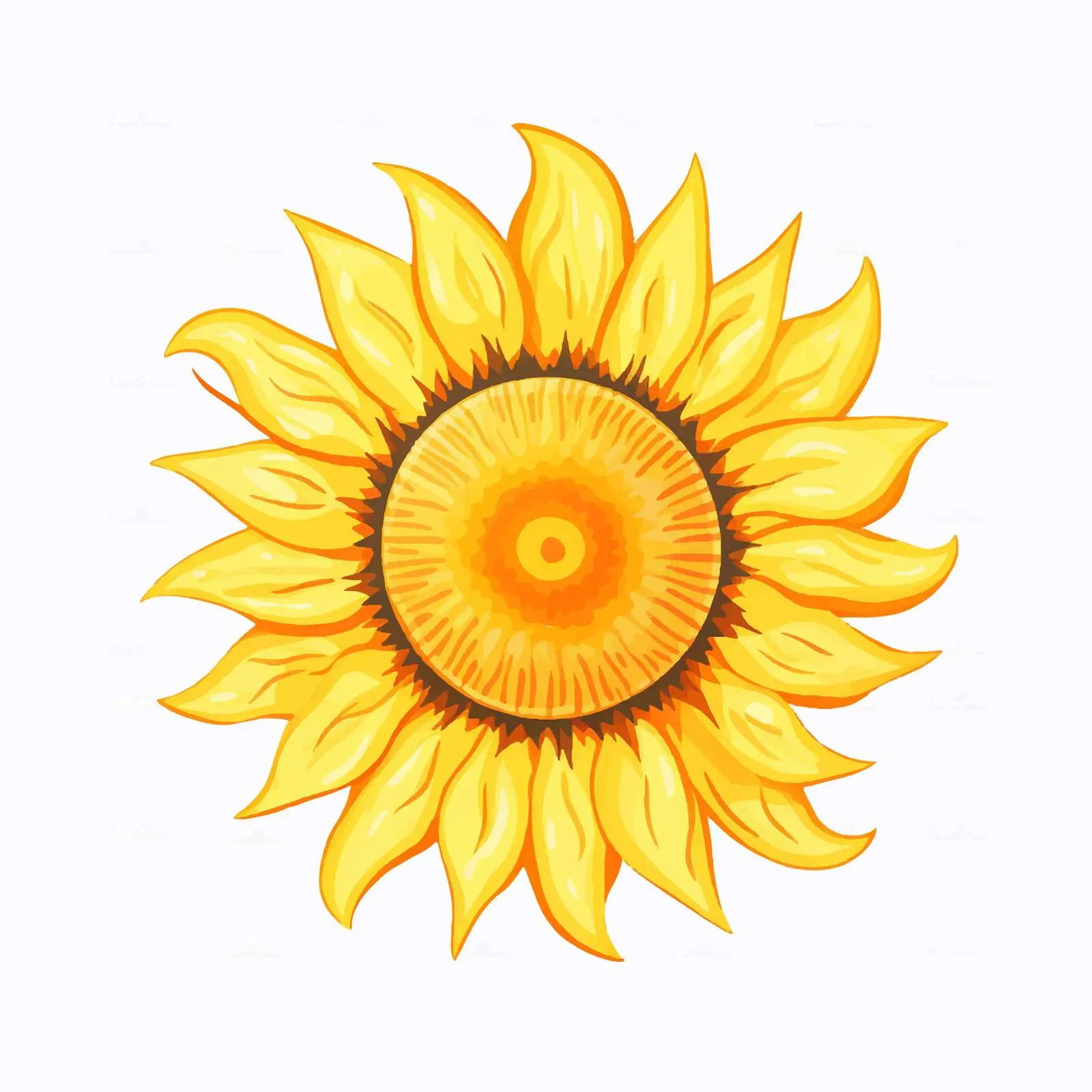 Sun Vector Illustration on White Background — free download from Dotvec