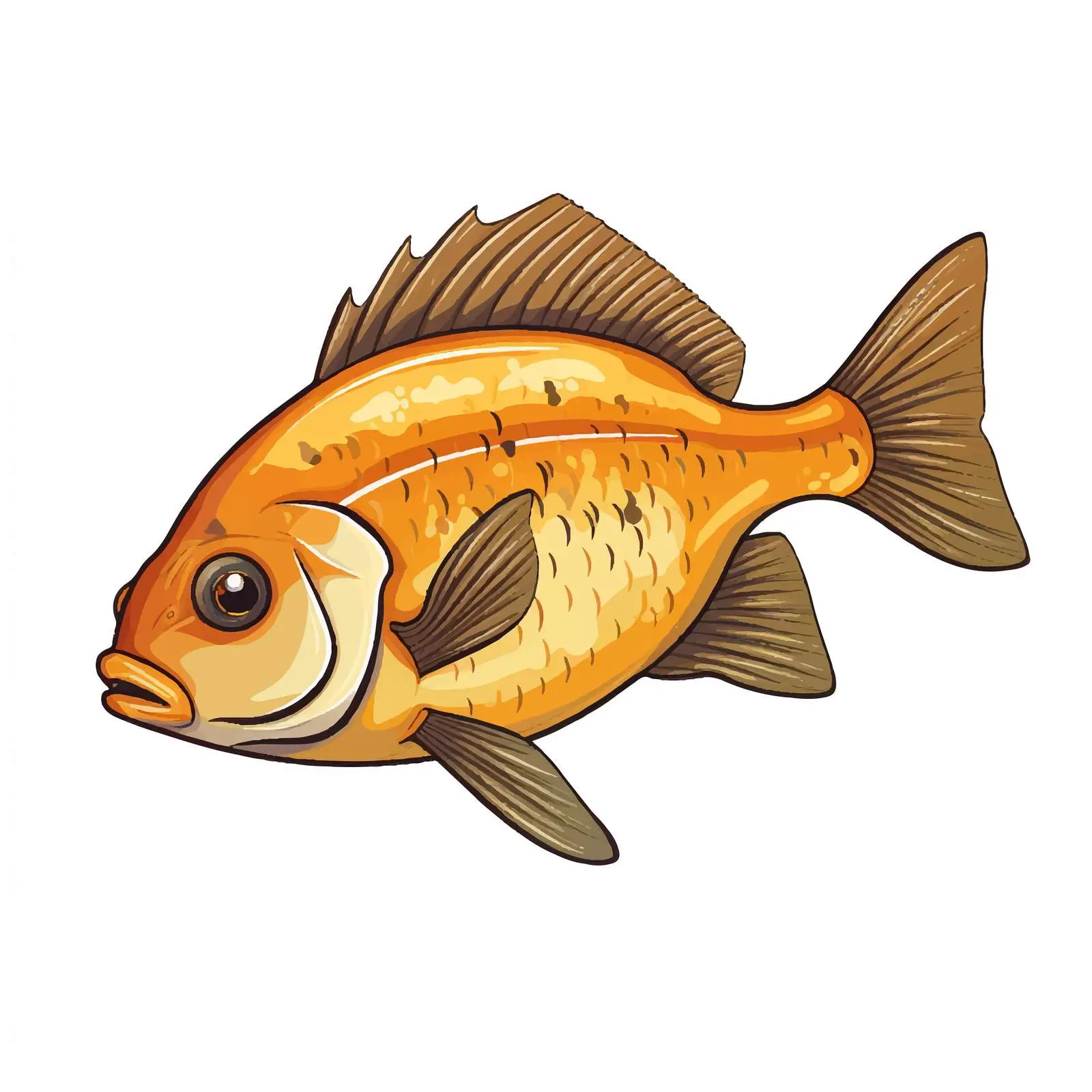 Sunfish Vector Illustration on White Background — free download from Dotvec