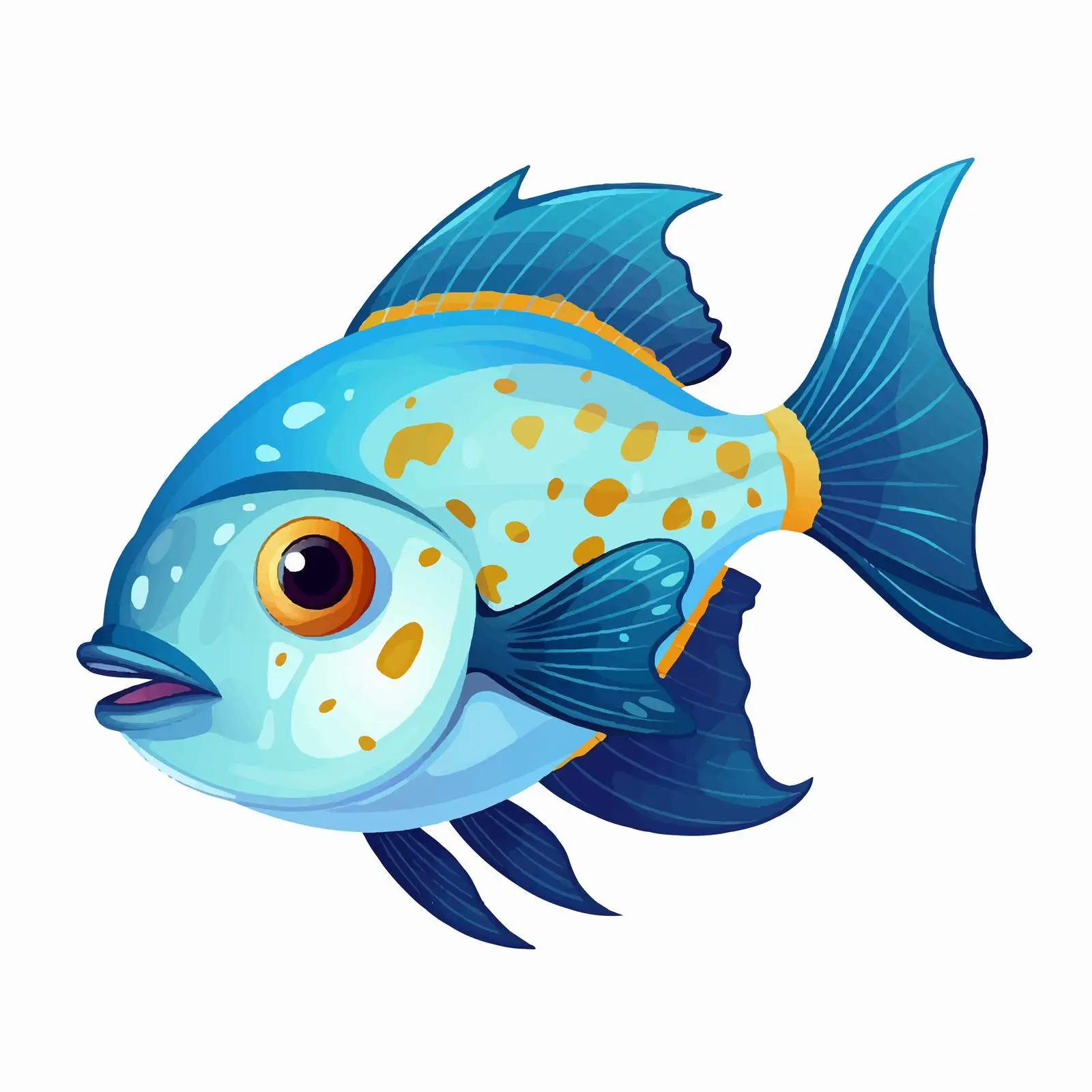 Sunfish Vector Illustration on White Background — free download from Dotvec