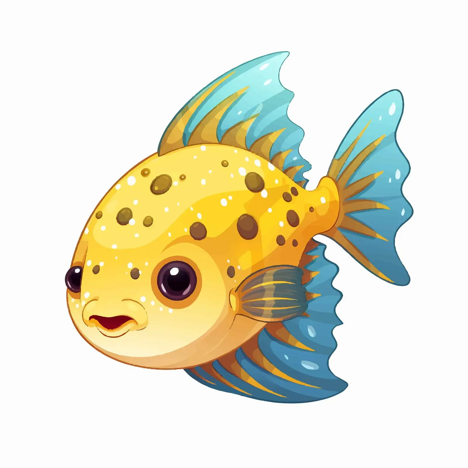 Sunfish Vector Illustration on White Background — free download from Dotvec