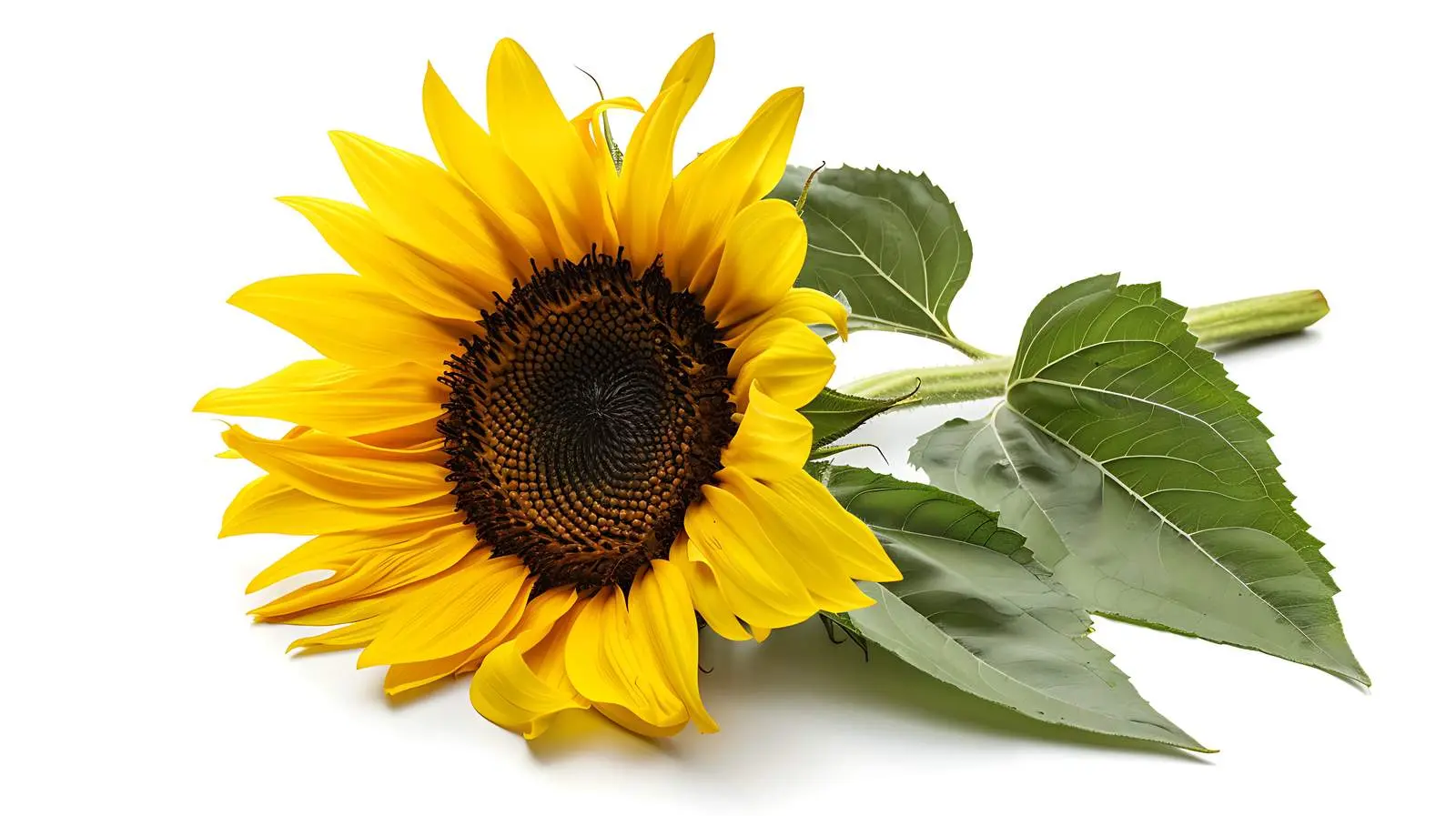 Aesthetic Sunflower in Natural Light and Shadow — free download from Dotvec