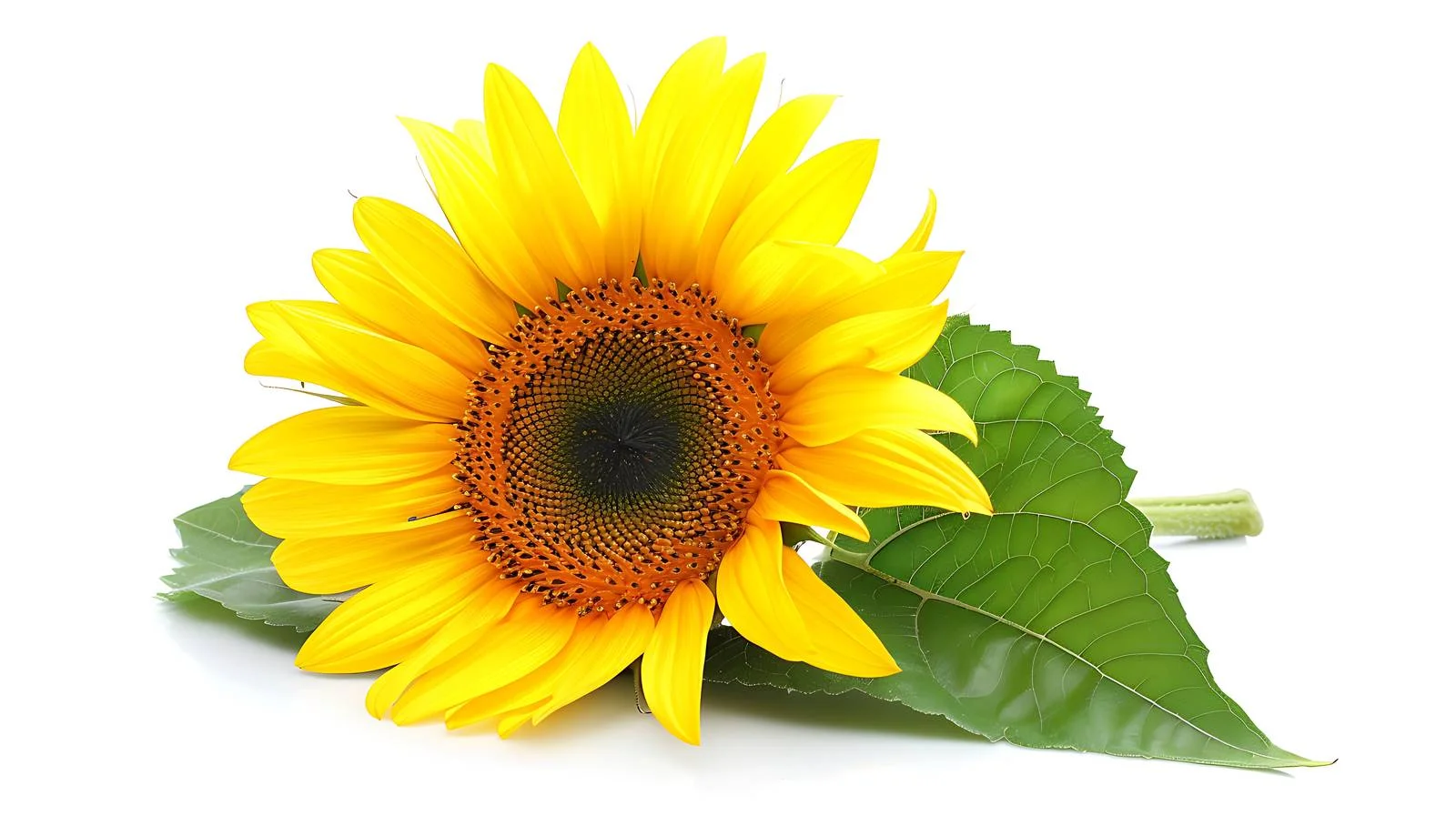 Sunflower White Background — free download from Dotvec