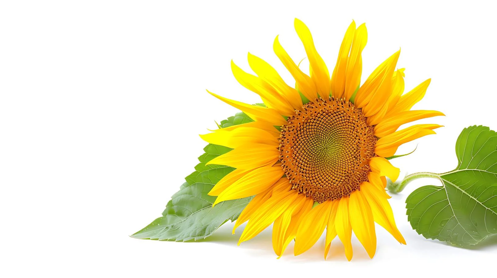 Sunflower on White Background — free download from Dotvec