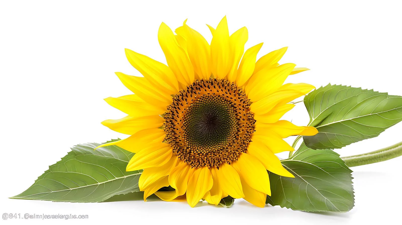 Sunflower on White Background — free download from Dotvec