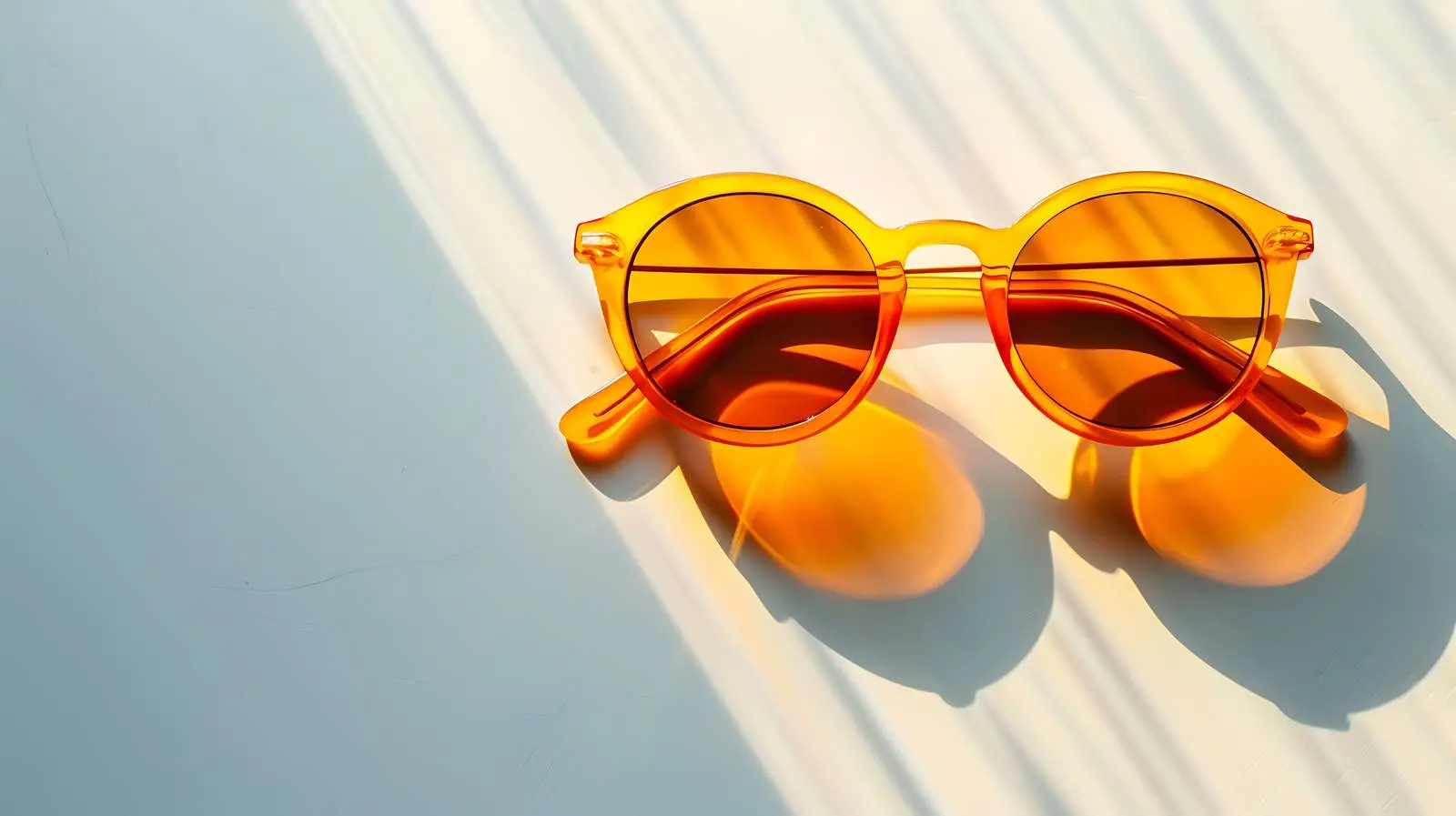 Stylish Sunglasses on Ginger Background with Sunlight – free character image from Dotvec