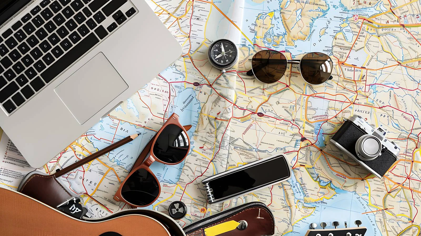Traveler's Navigation with Sunglasses — free download from Dotvec