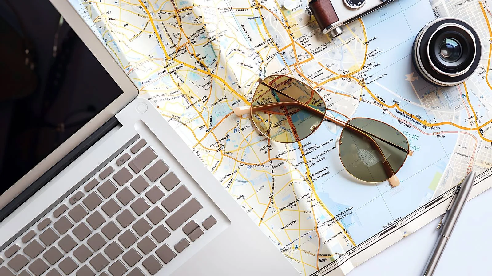 City Map Sunglasses Laptop Tablet — free download from Dotvec