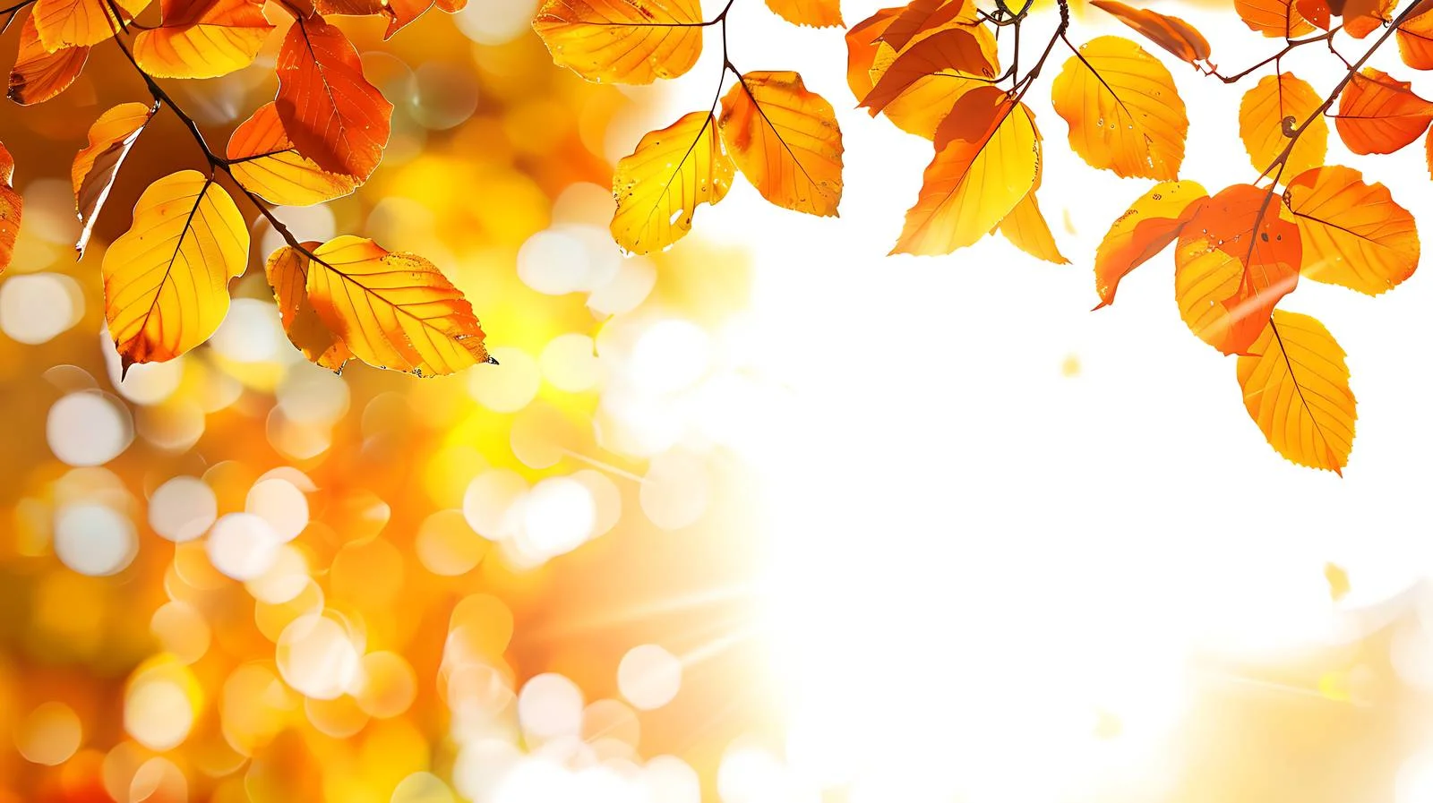 Autumn Sunlight White Background — free download from Dotvec