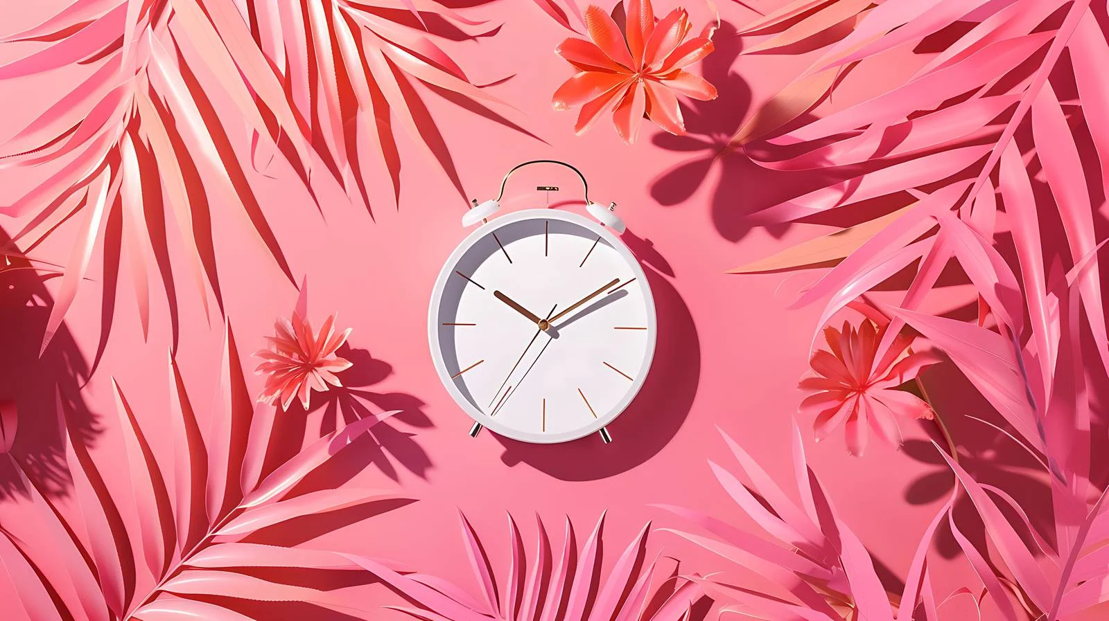 Summer Sunshine Clock Pattern on Bright Background — free download from Dotvec