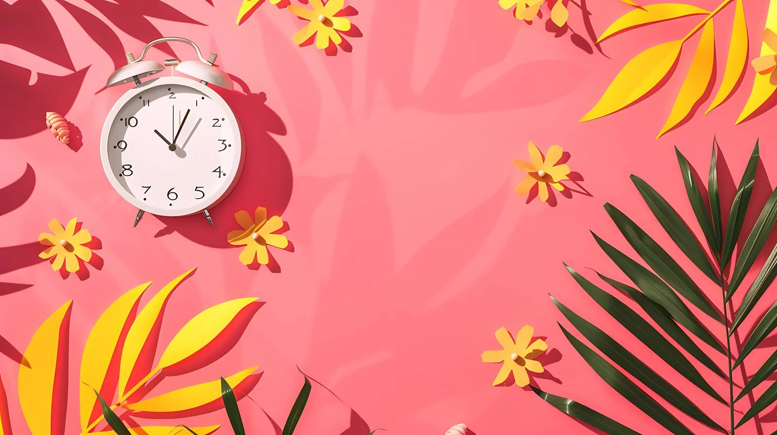 Sunlight Summer Clock Pattern — free download from Dotvec