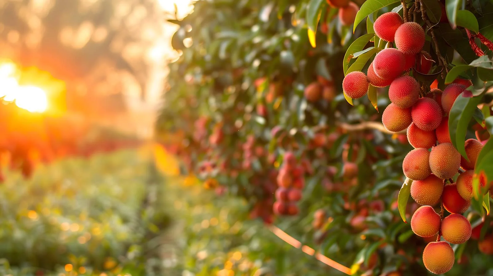 Tranquil Sunrise over Maoming Litchi Groves — free download from Dotvec