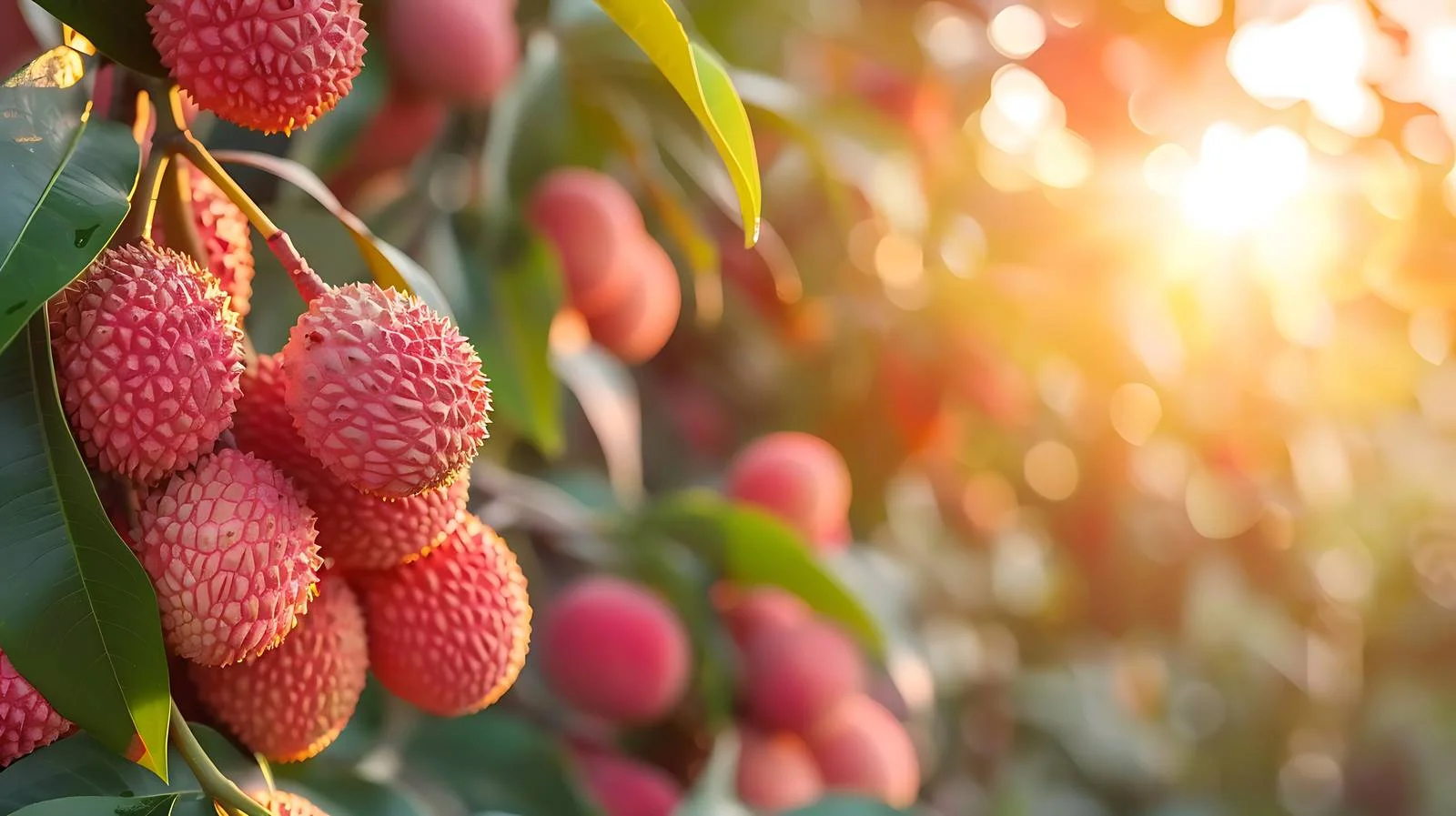 Scenic Sunrise in Guangdong Litchi Area — free download from Dotvec