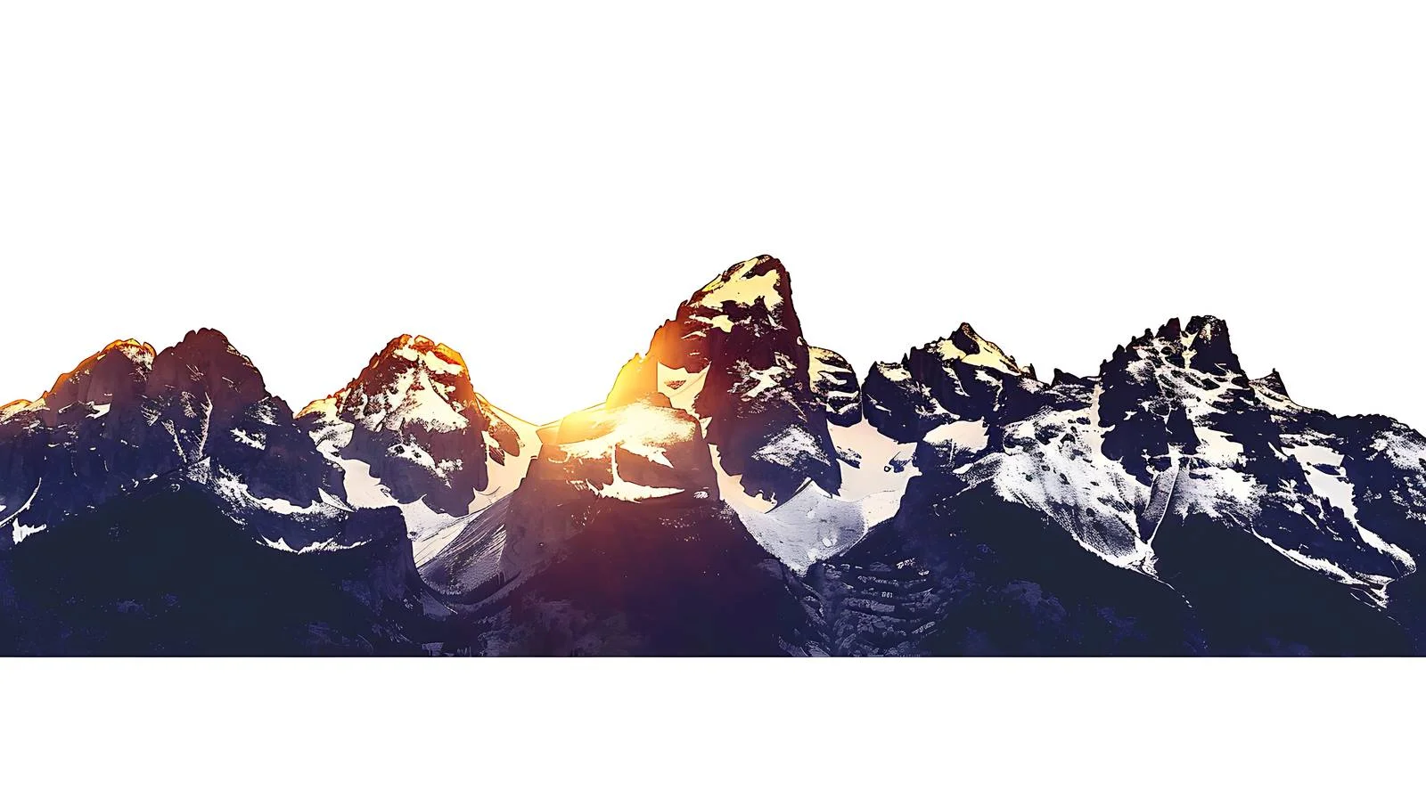 Scenic Sunrise Over Teton Range Mountains — free download from Dotvec