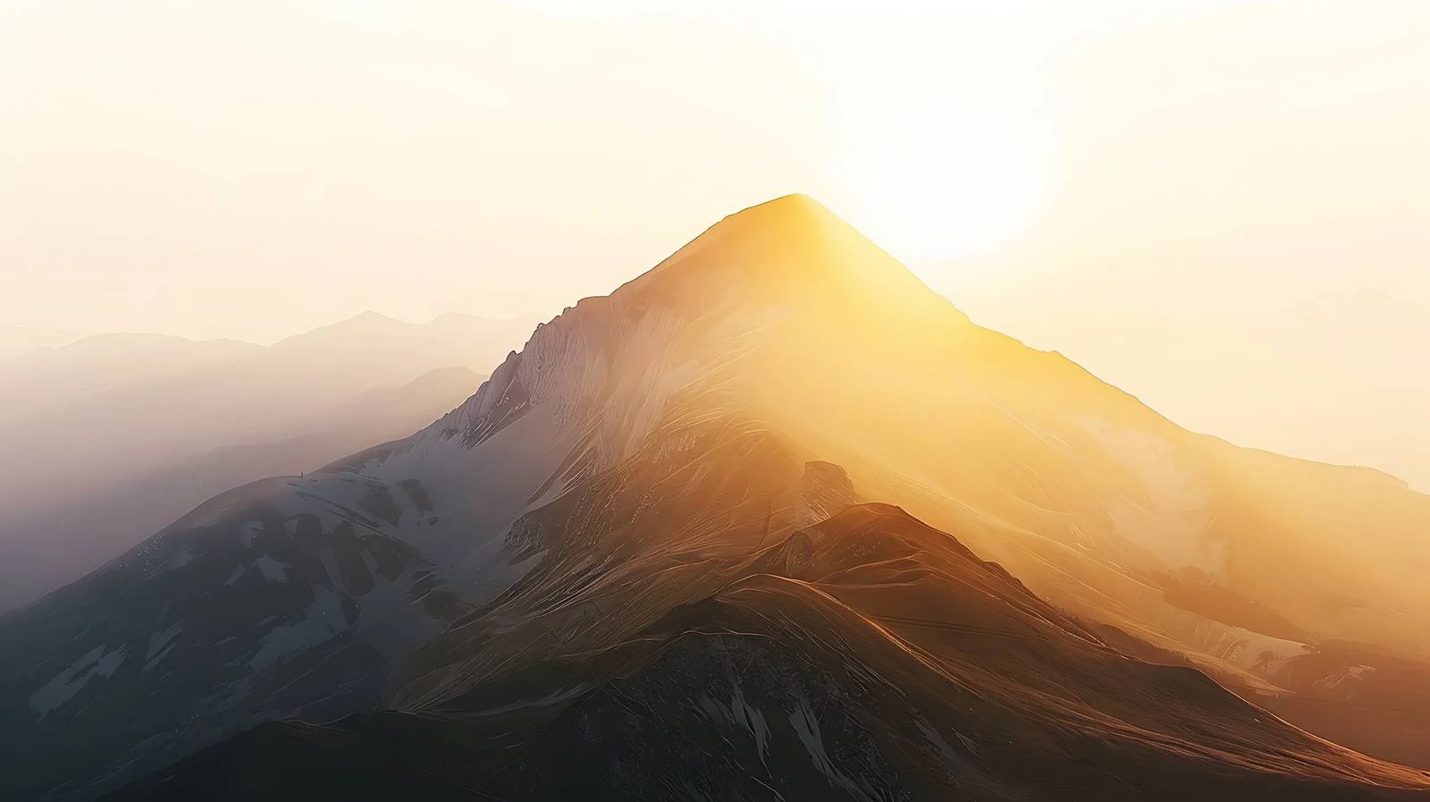 Mount Dazhu Sunrise on White Background — free download from Dotvec