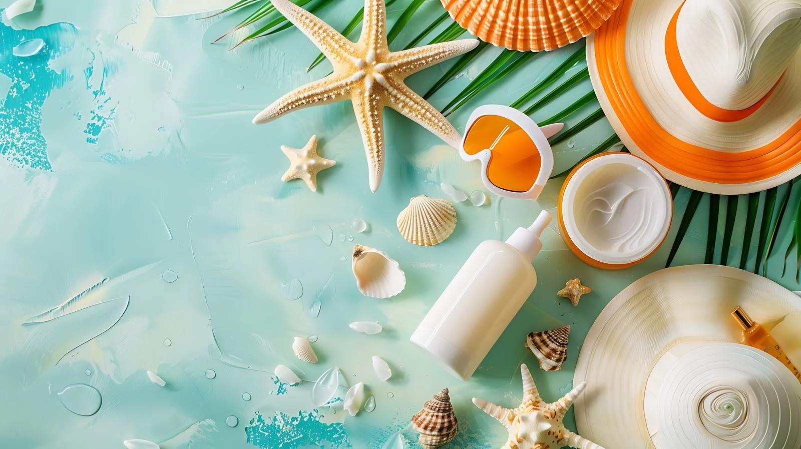 Baby Sunscreen and Beach Accessories — free download from Dotvec
